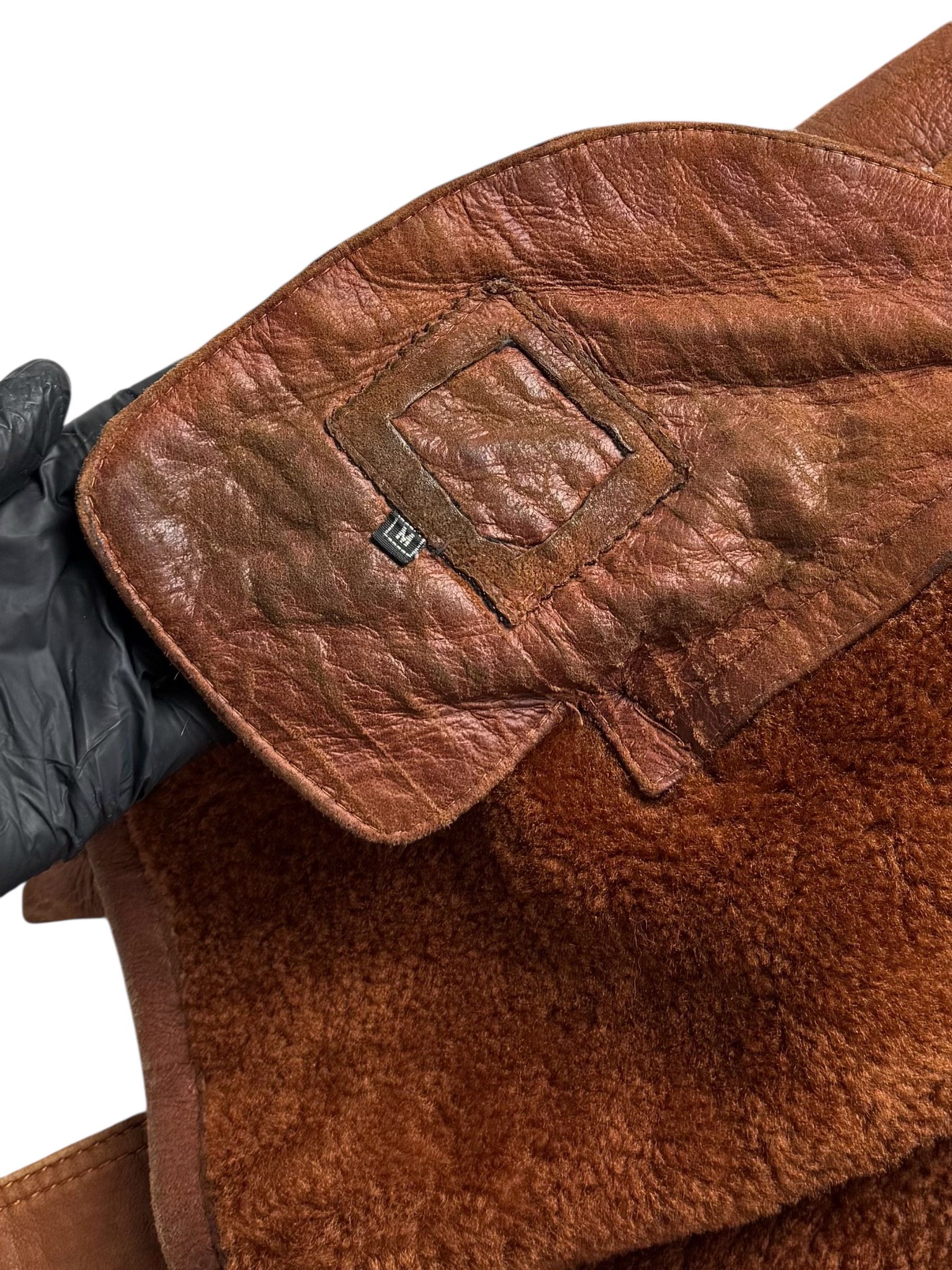 Japanese Brand 90's Real Sheepskin Coat With Belt(V250) Size M / US 6-8 / IT 42-44 - 9 Thumbnail