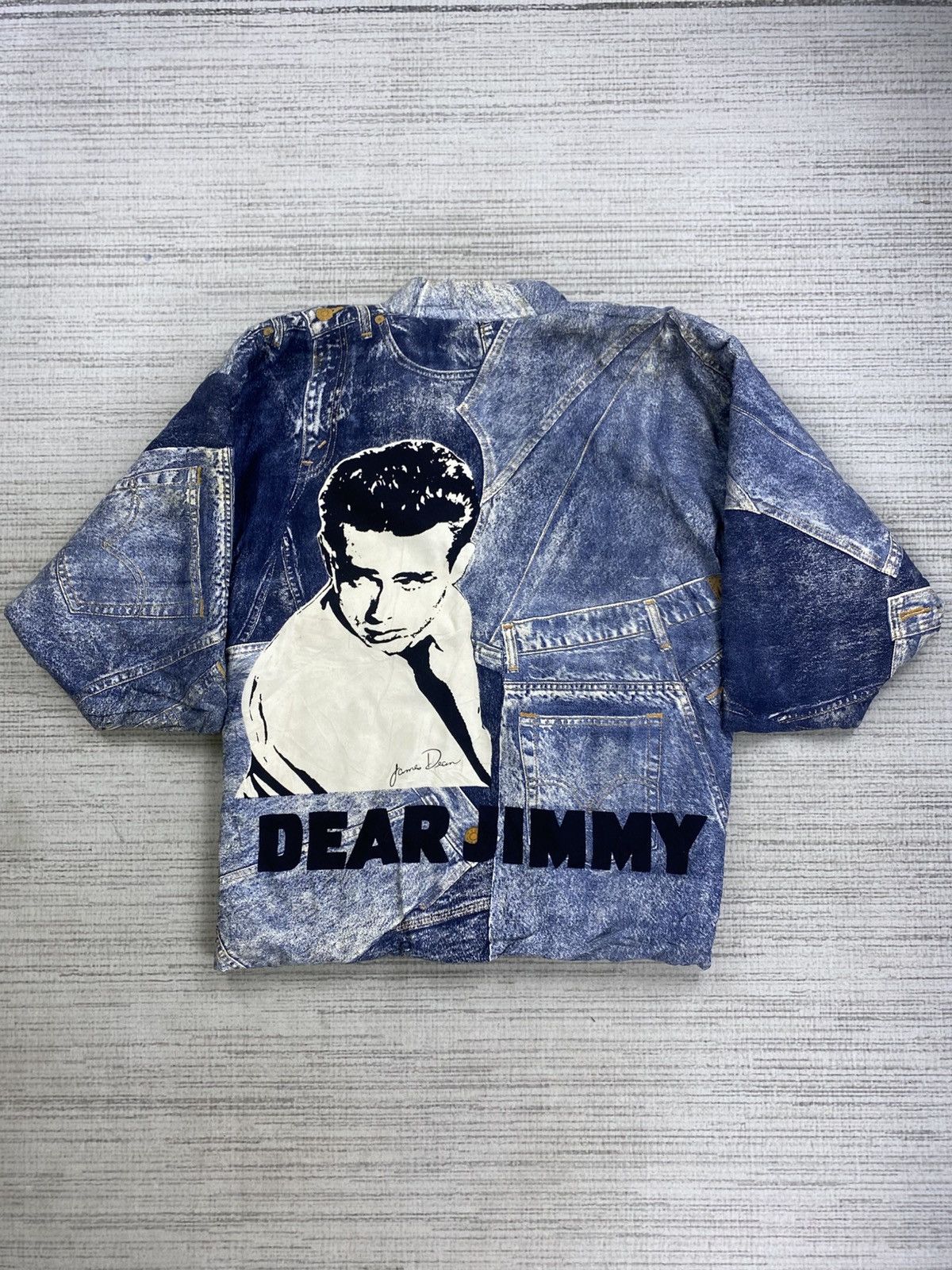 Japanese Brand × Vintage Vintage James Dean Kimono Patchwork Denim Style Jacket Size US M / EU 48-50 / 2 - 1 Thumbnail