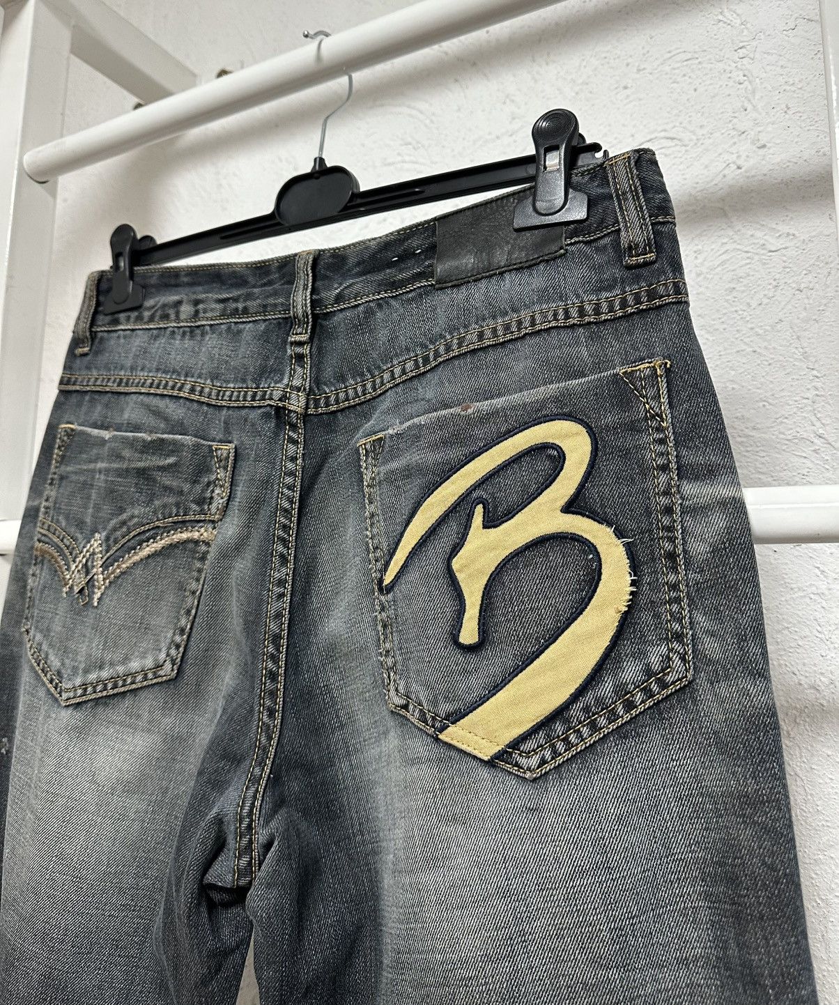 Japanese Brand Big Train Japan Osaka Avant Garde Jeans Y2K Size M 2000s Size US 32 / EU 48 - 6 Thumbnail