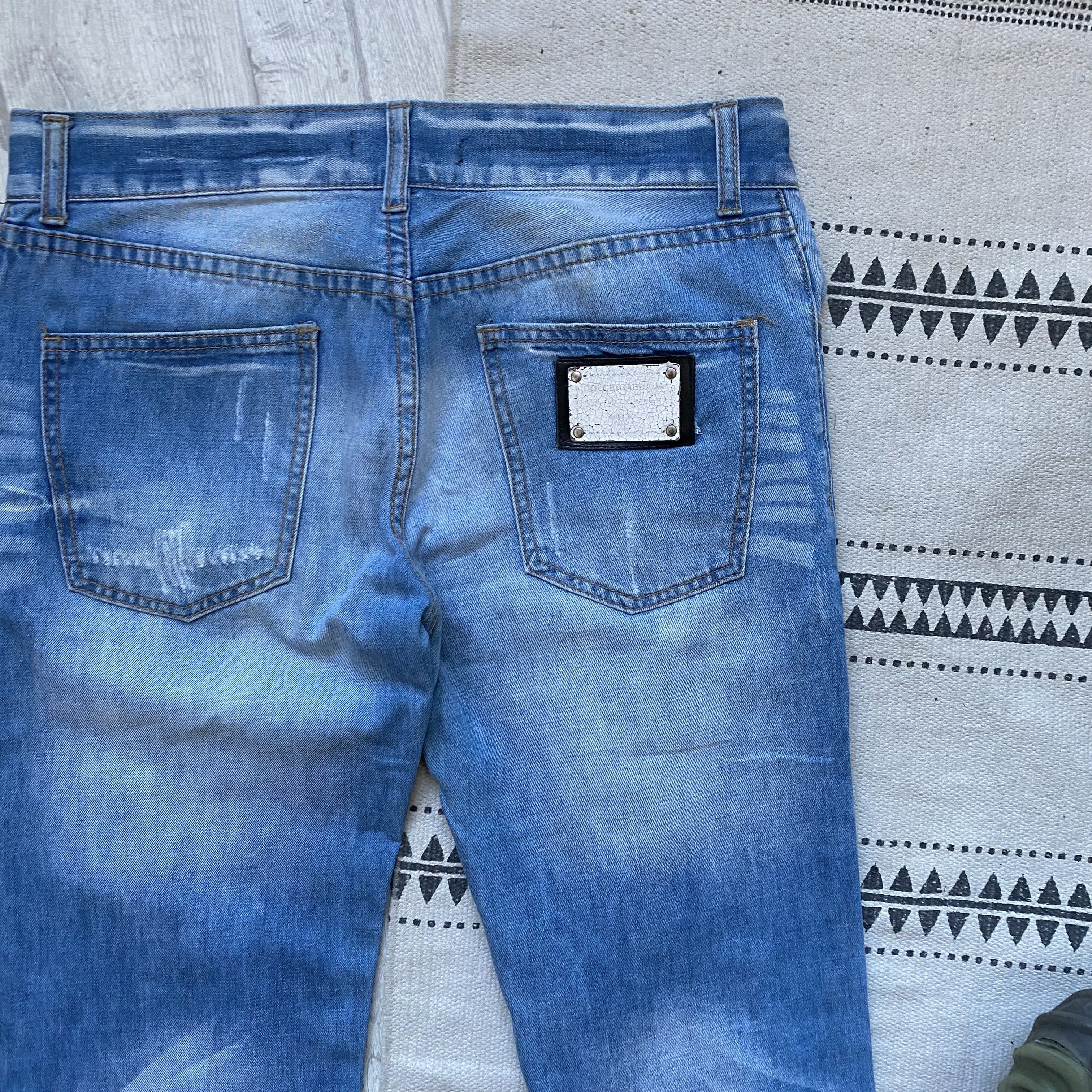 Dolce & Gabbana 👖Vintage 2000s Dolce Gabbana jeans slim Distressed Y2K Size US 32 / EU 48 - 10 Thumbnail