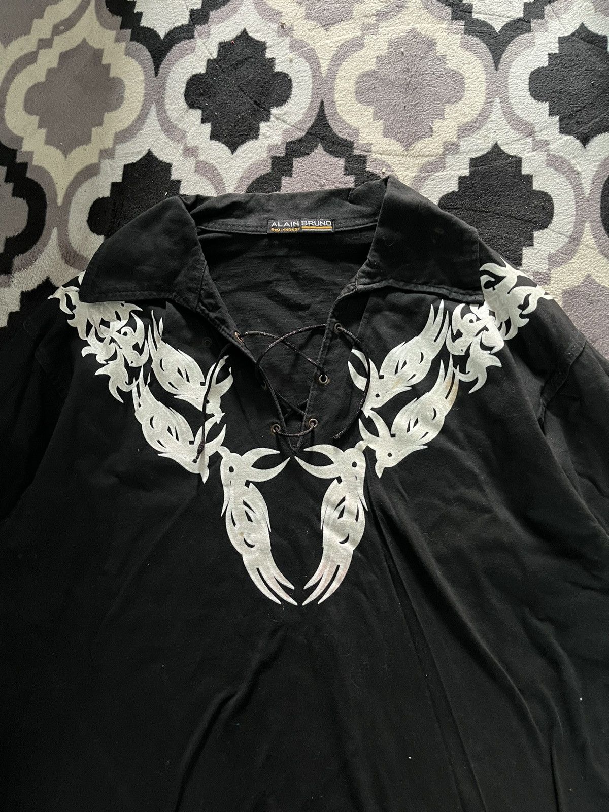 Tornado Mart Vintage alain bruno triball vkei tshirt Size US M / EU 48-50 / 2 - 3 Thumbnail