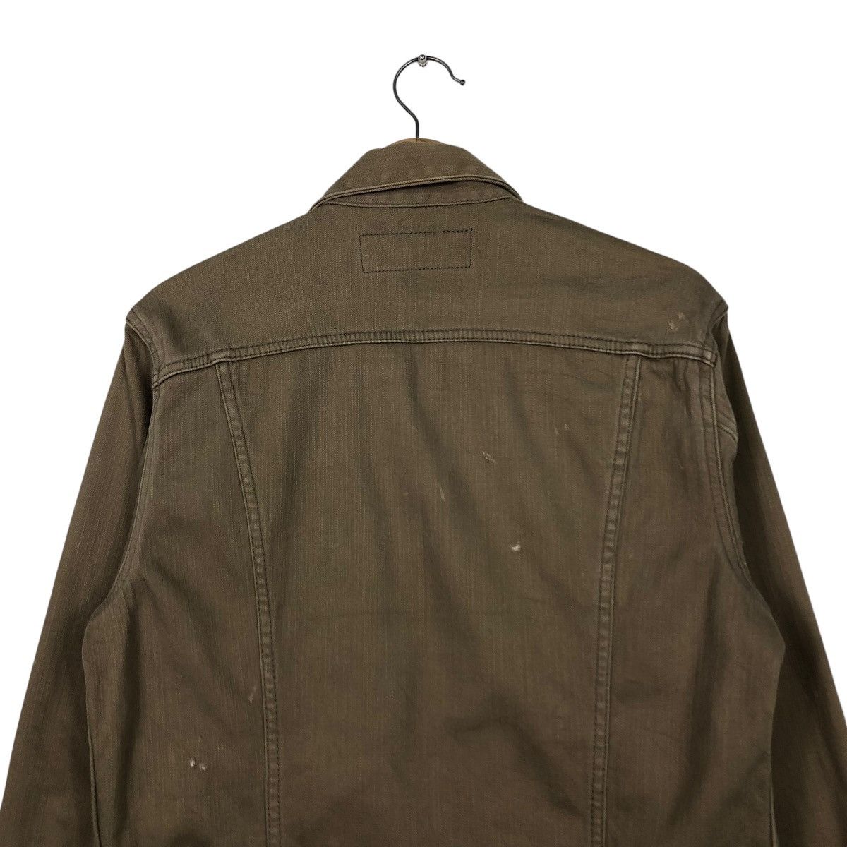 Edwin × Japanese Brand 🔥CROPPED BIKER JACKET EDWIN LEATHER PARTS POCKET Size US M / EU 48-50 / 2 - 11 Thumbnail