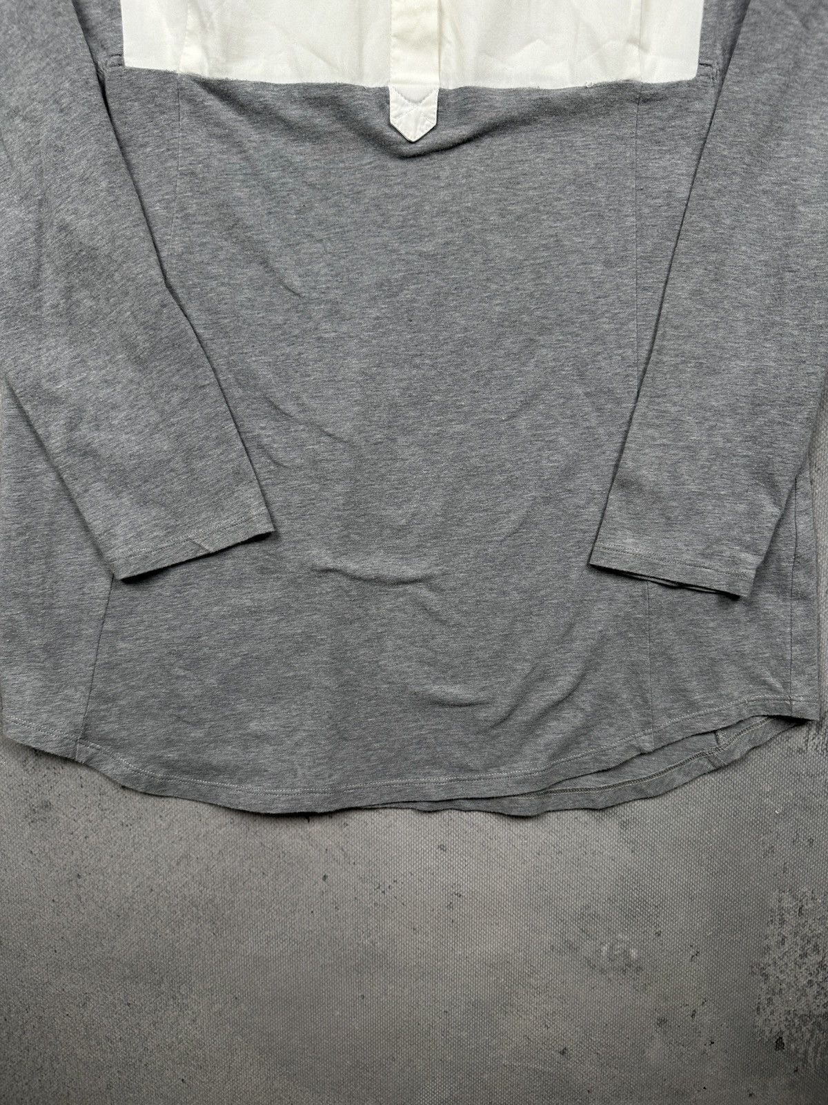 Brunello Cucinelli Brunello Cucinelli Grey Layered Polo Long Sleeve Shirt Italy Size L / US 10 / IT 46 - 4 Thumbnail