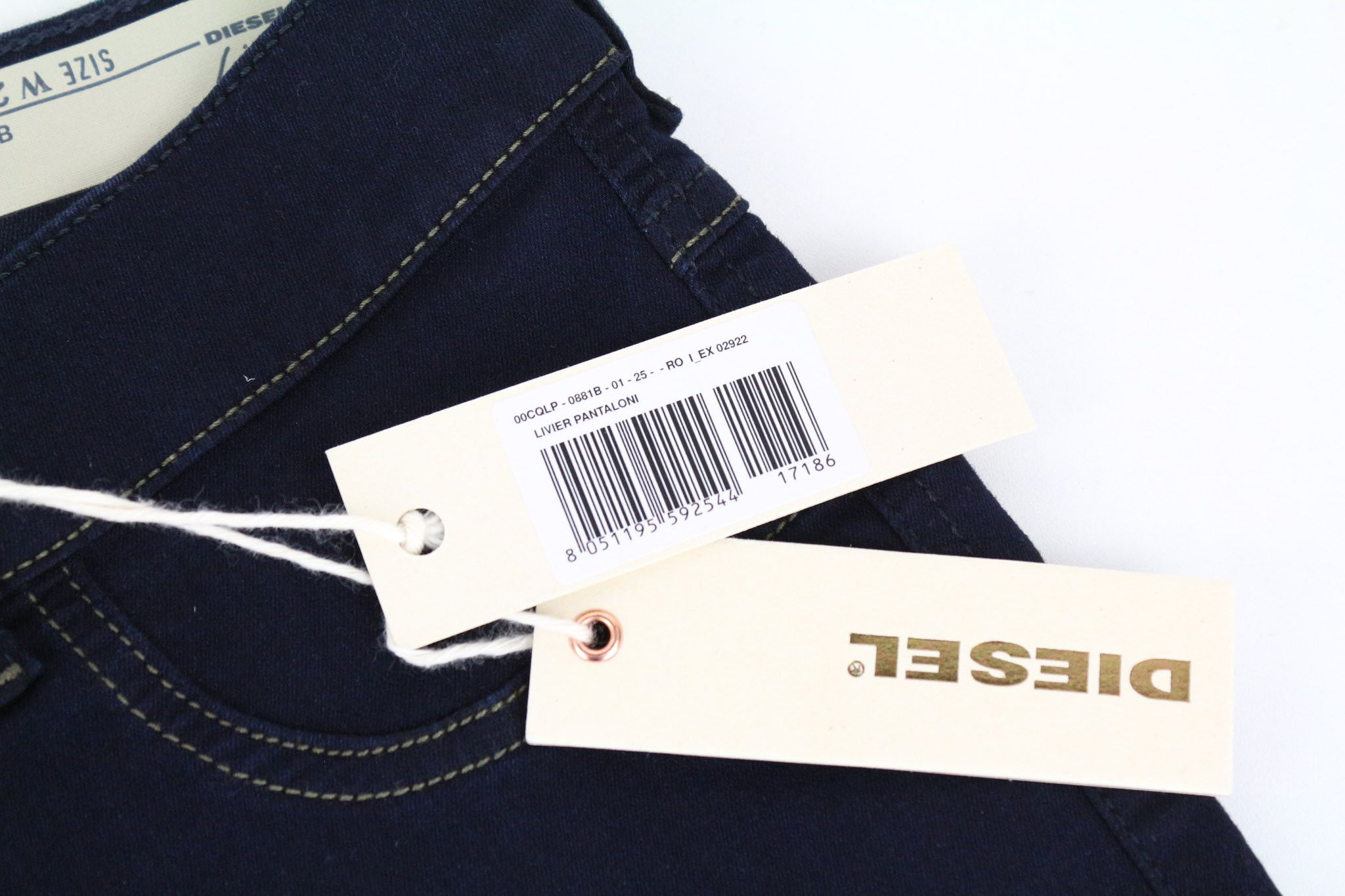 Diesel LIVIER 0881B W25 Blue Stretch Jegging Jeans 69893 Size 25" / US 0 / IT 36 - 3 Thumbnail