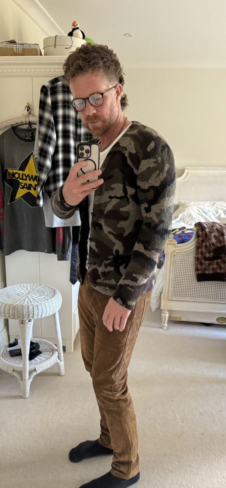 Saint Laurent Paris SS15 Saint Laurent camo camouflage cardigan Hedi Psych Rock Size US S / EU 44-46 / 1 - 8 Thumbnail