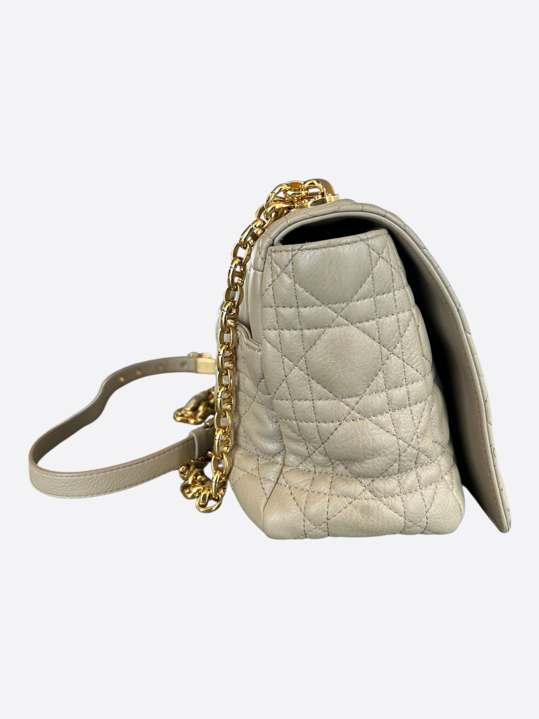 Dior Dior Beige Cannage Caro Large Shoulder Bag Size ONE SIZE - 3 Thumbnail