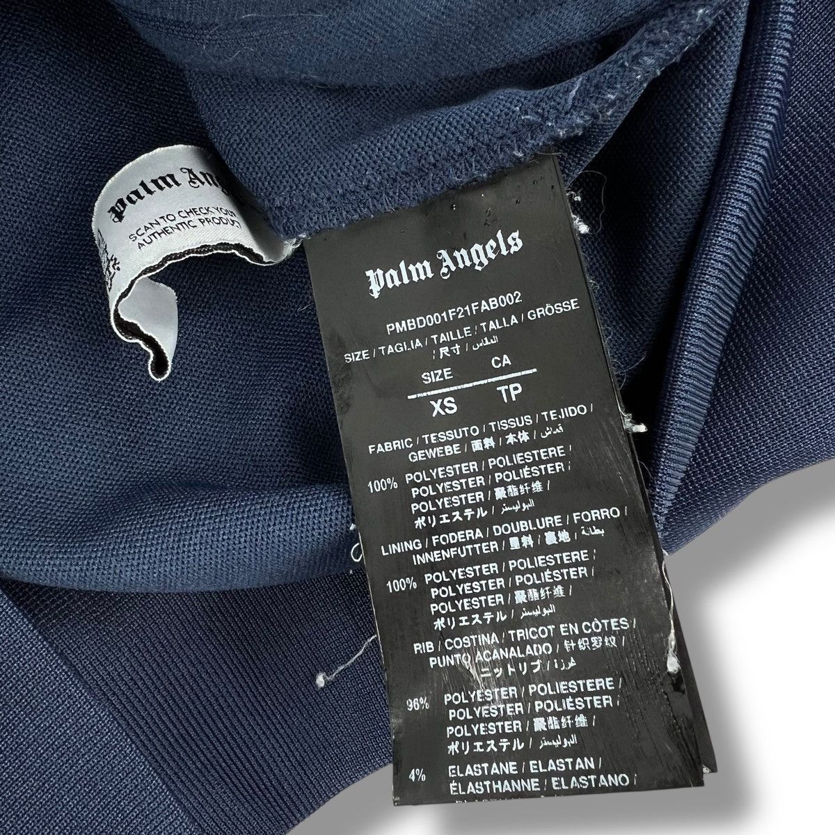 Palm Angels Palm Angels Navy Track Jacket Size US XS / EU 42 / 0 - 4 Thumbnail
