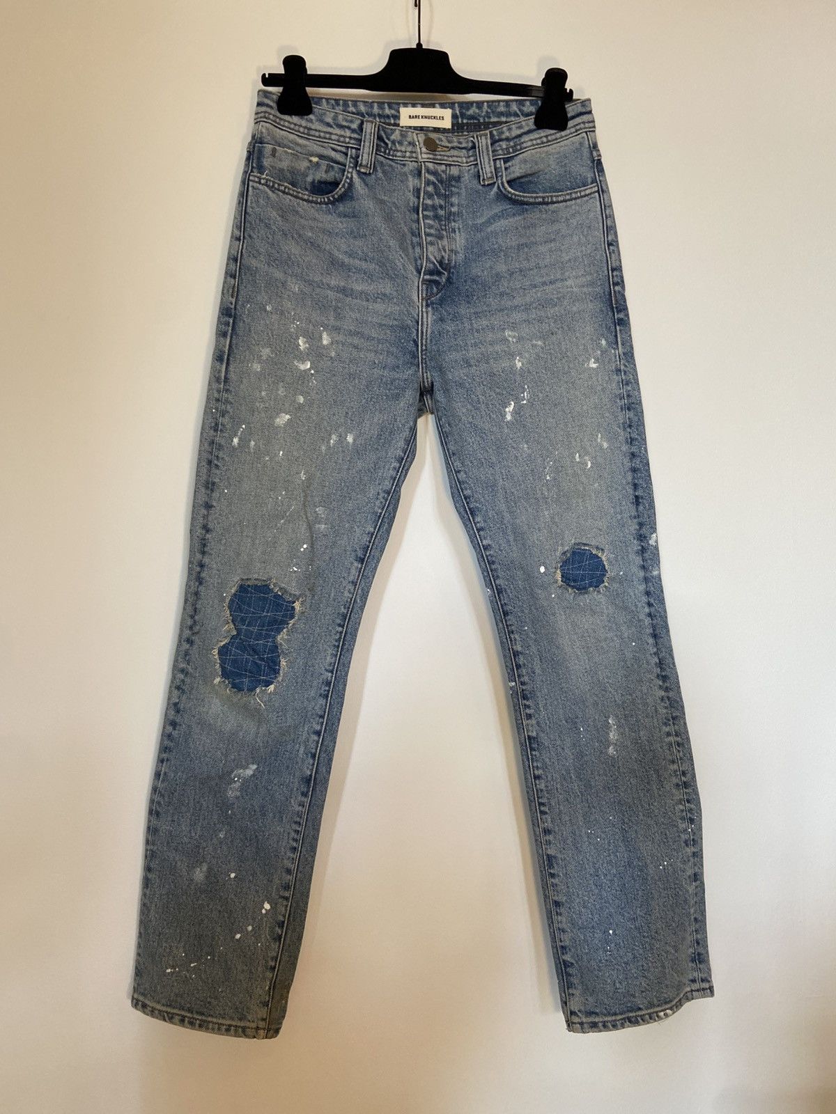 Bare Knuckles Bare Knuckles paint‑splatter straight‑leg jeans Size US 30 / EU 46 - 1 Thumbnail