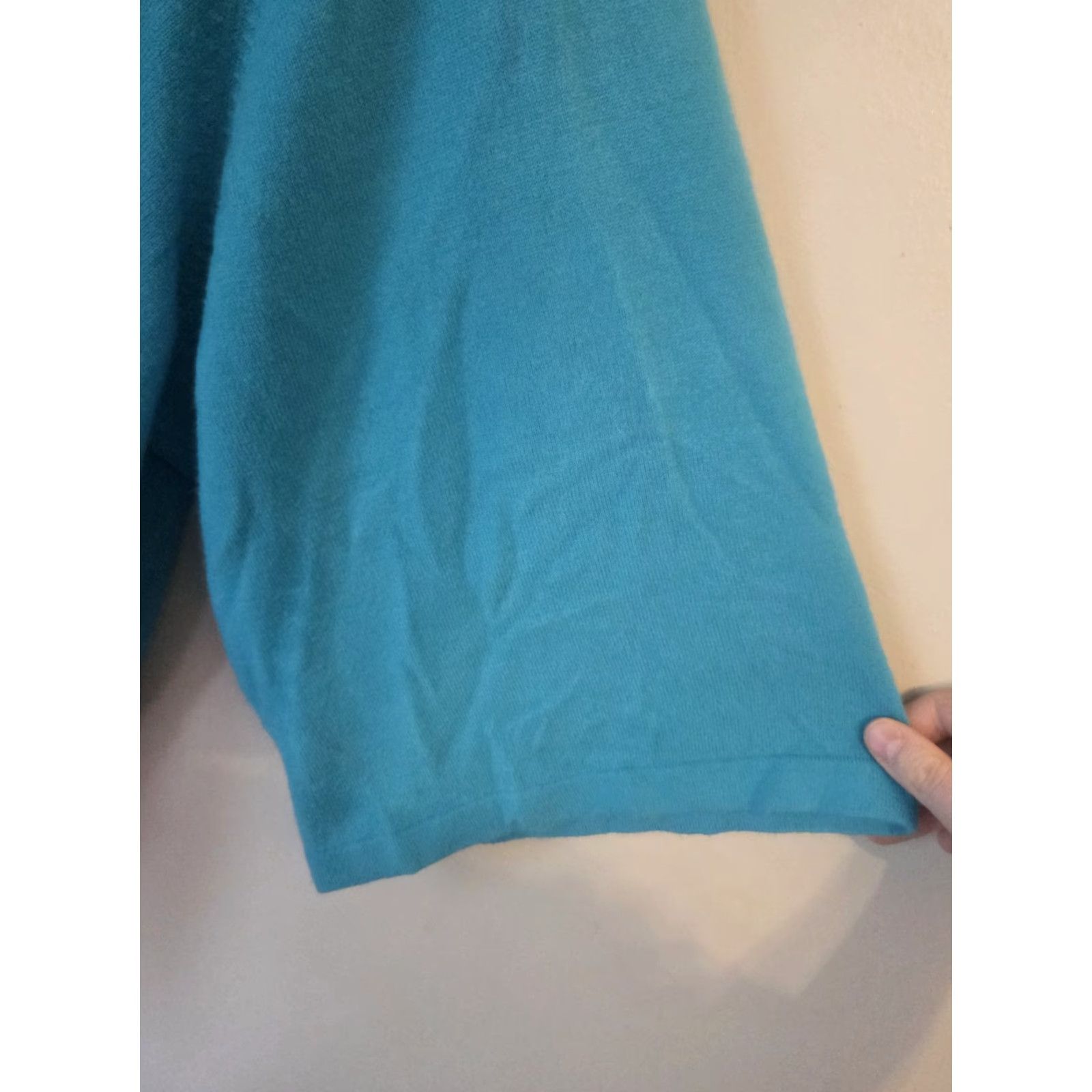 AQUA Liz & Me Aqua Blue Cowl Neck Dolman Sleeve Sweater 3X Womens Pullover Navy? Size XXL / US 16-18 / IT 52-54 - 6 Thumbnail