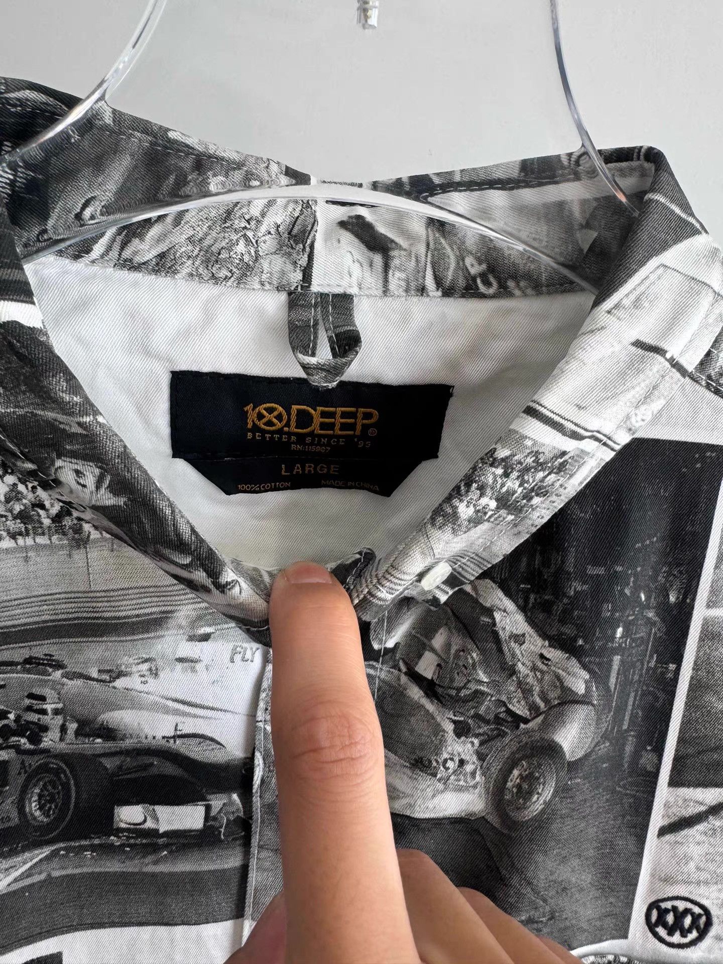 10 Deep 10.DEEP Car Crash Print Shirt Q17 Size US L / EU 52-54 / 3 - 2 Thumbnail