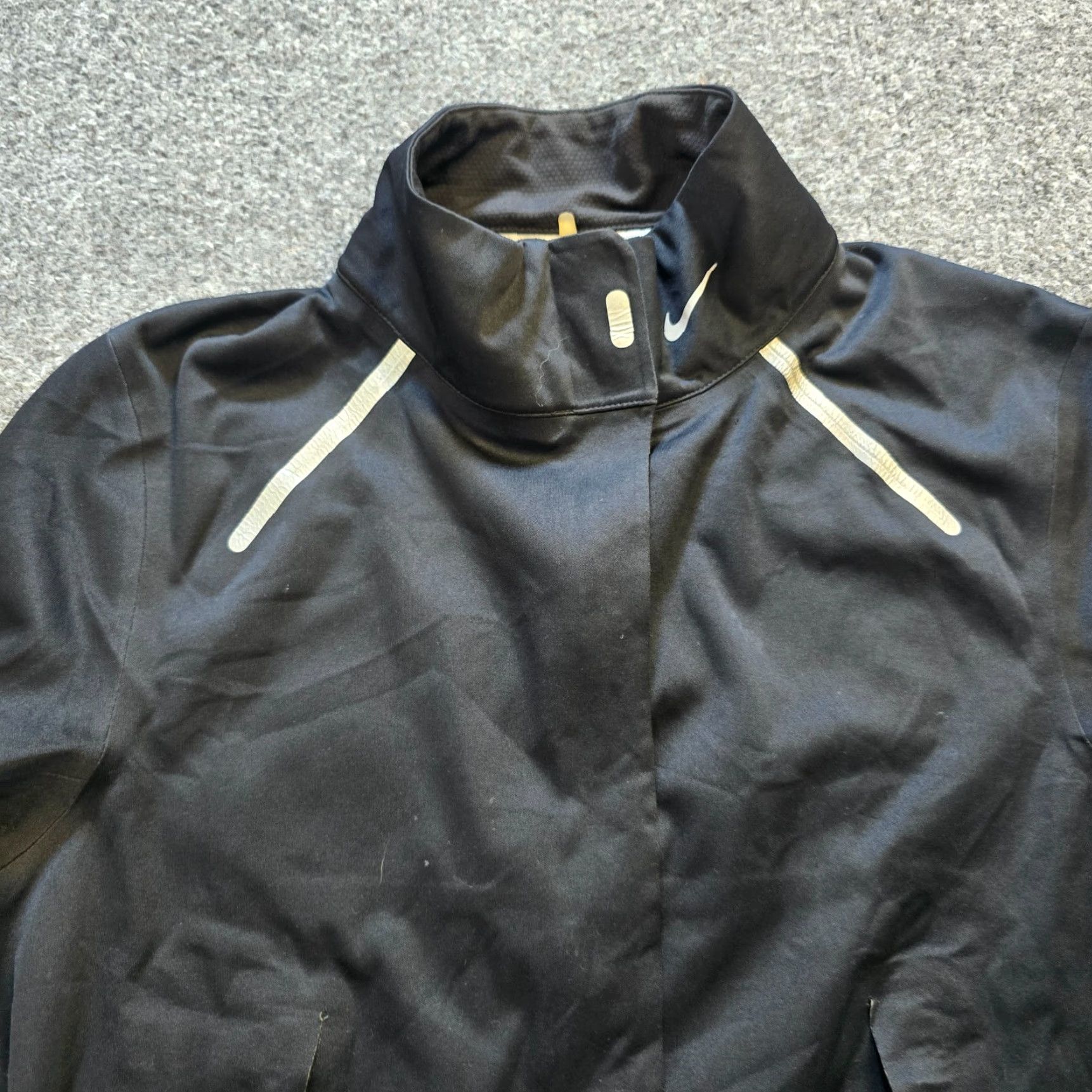 Nike Nike Jacket Women Size Small Black Storm Fit Running Full Zip Long Sleeve Casual Size S / US 4 / IT 40 - 2 Thumbnail