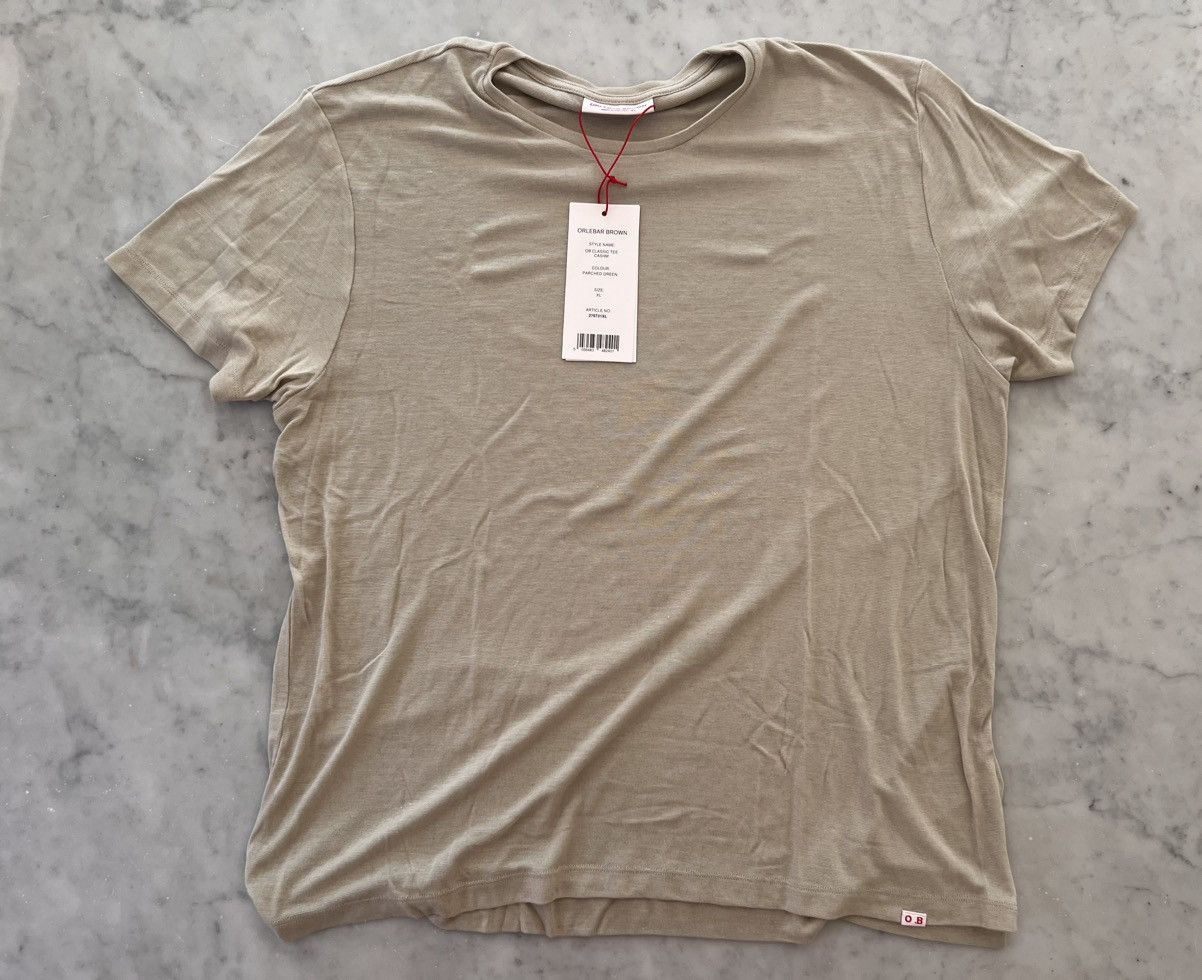 image of Orlebar Brown Cashmere T Shirt in Beige, Men's (Size XL)