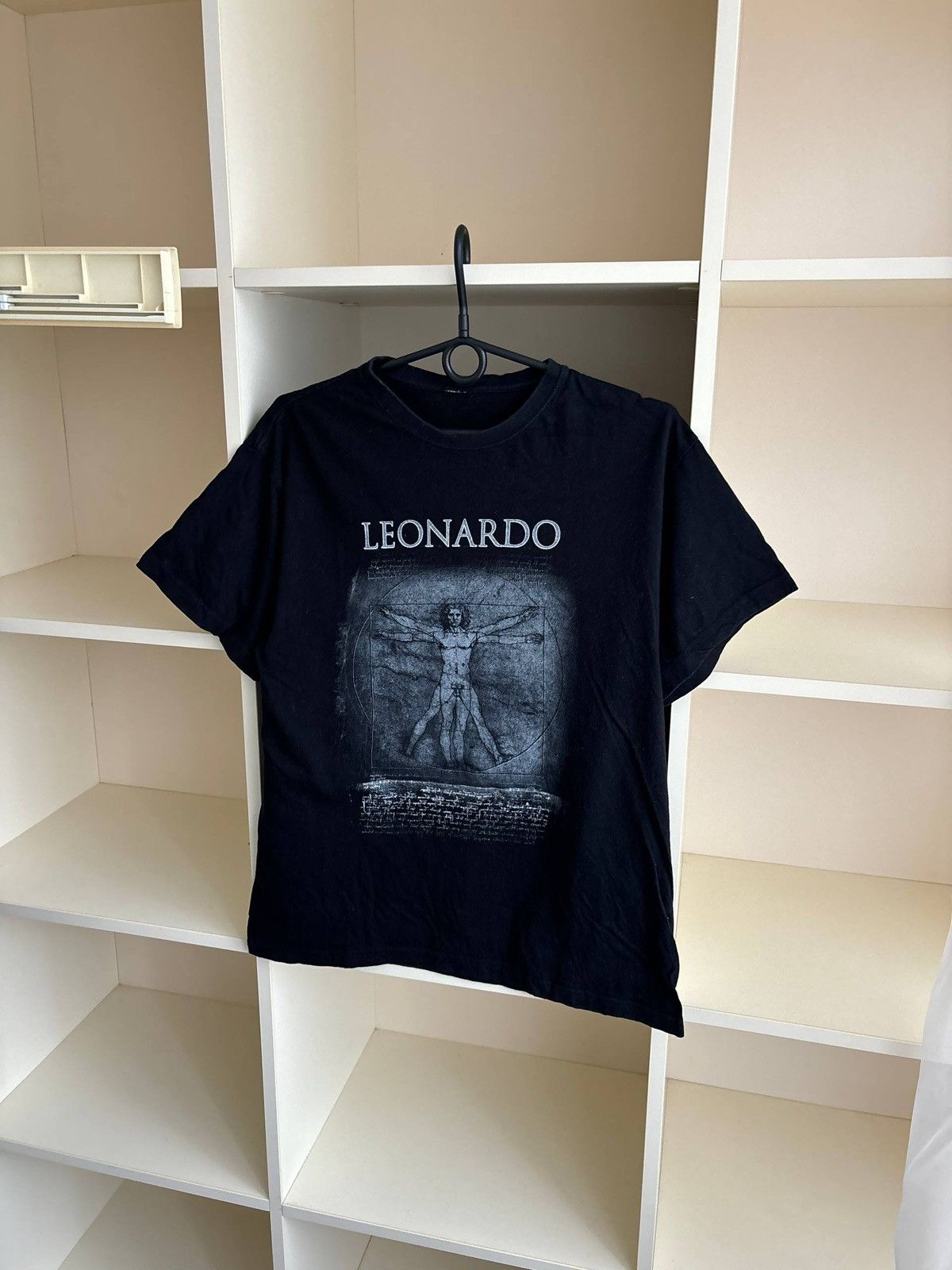 Vintage Vintage Leonardo da Vinci Vitruvian Man T-Shirt Black Size US M / EU 48-50 / 2 - 4 Thumbnail