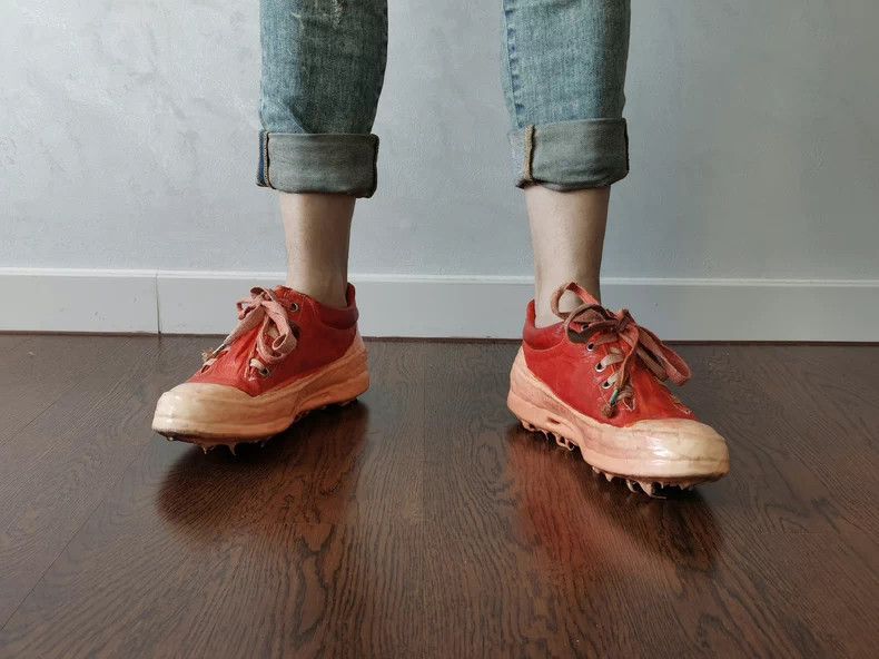 Carol Christian Poell CAROL CHRISTIAN POELL Red Kangaroo Leather Low-Top Shoes - dmc Size US 10 / EU 43 - 1 Thumbnail