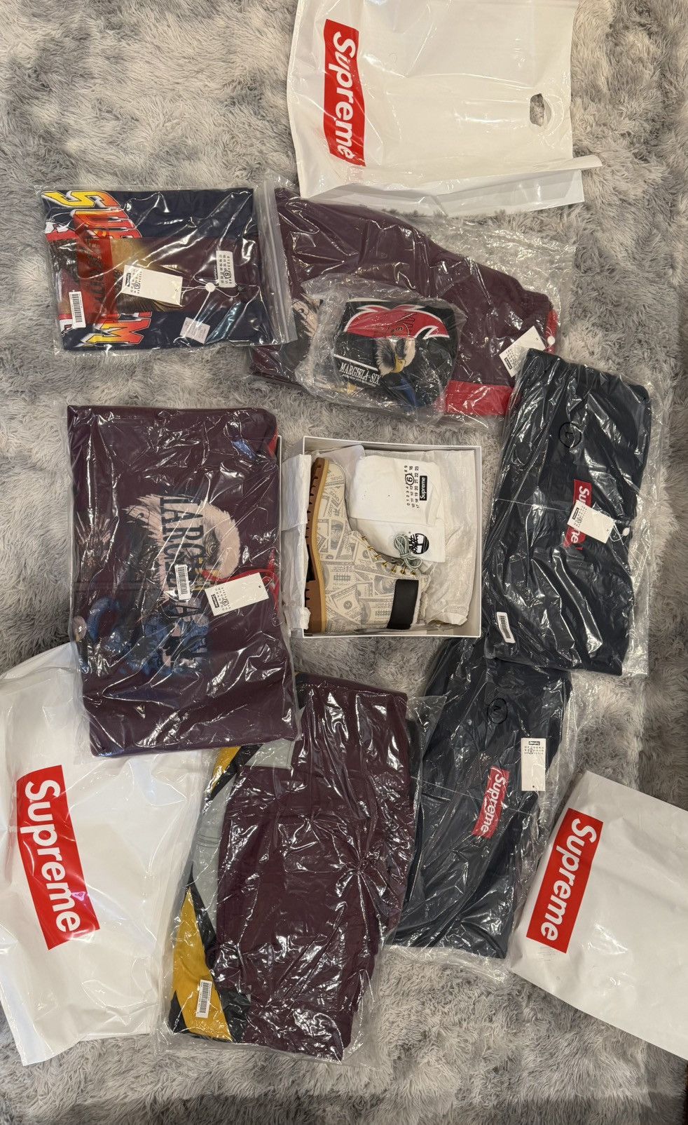 Maison Margiela × Supreme Supreme MM6 Maison Margiela Eagle Zip Up Hooded Sweatshirt Size US XL / EU 56 / 4 - 4 Thumbnail
