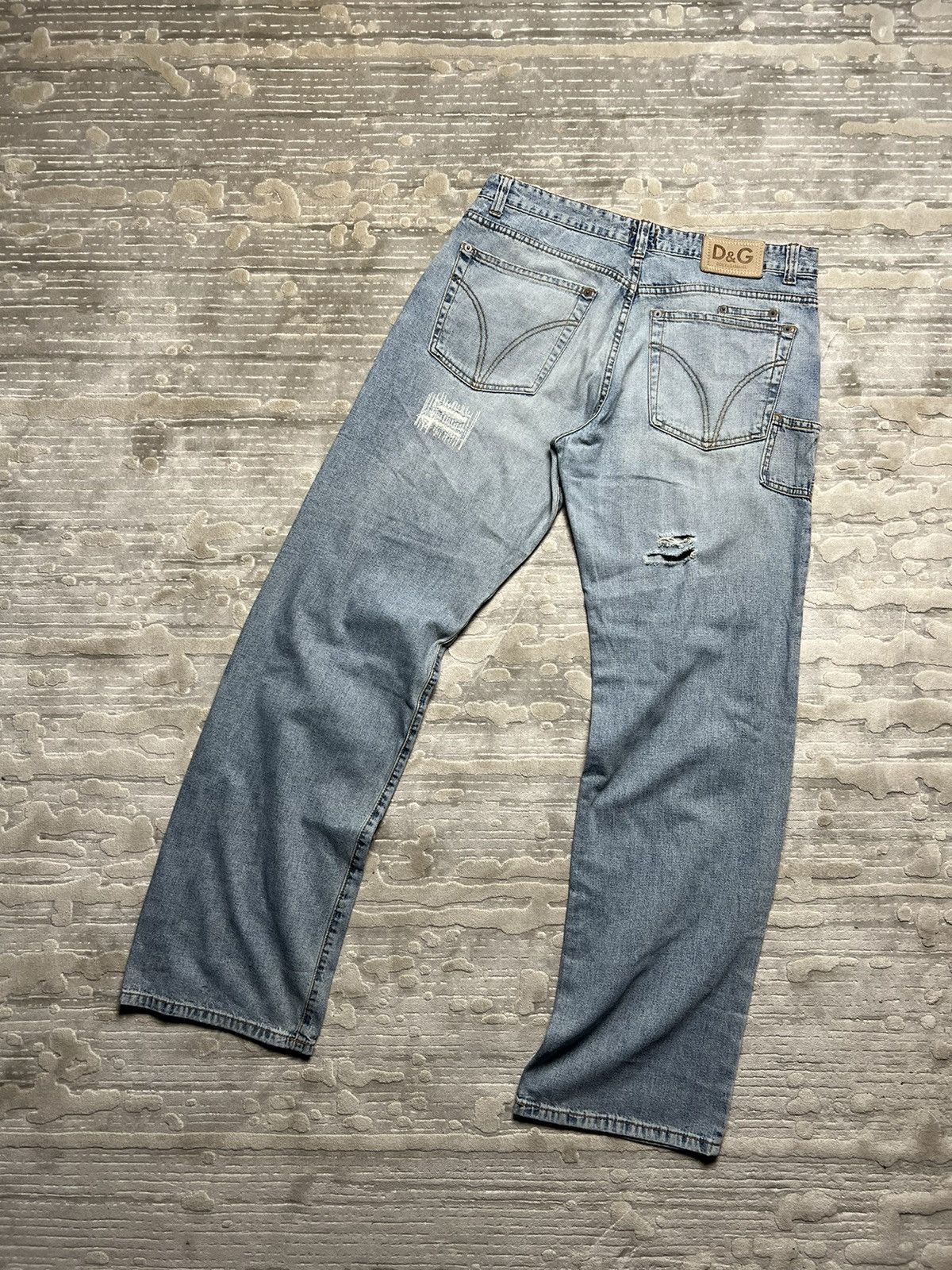 Dolce & Gabbana y2k pants jeans denim avantgarde streetwear