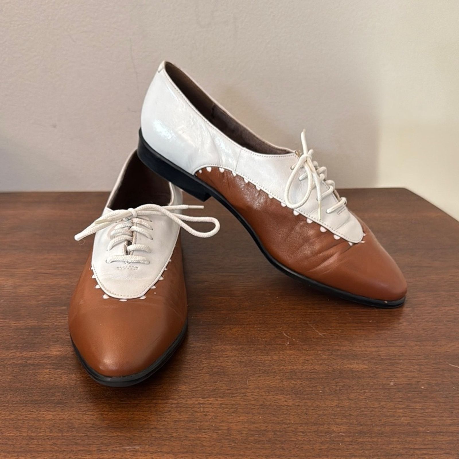 Vintage Vintage 80s Vittorio Ricci Leather Shoes Size 7.5 Size US 7.5 / IT 37.5 - 2 Thumbnail