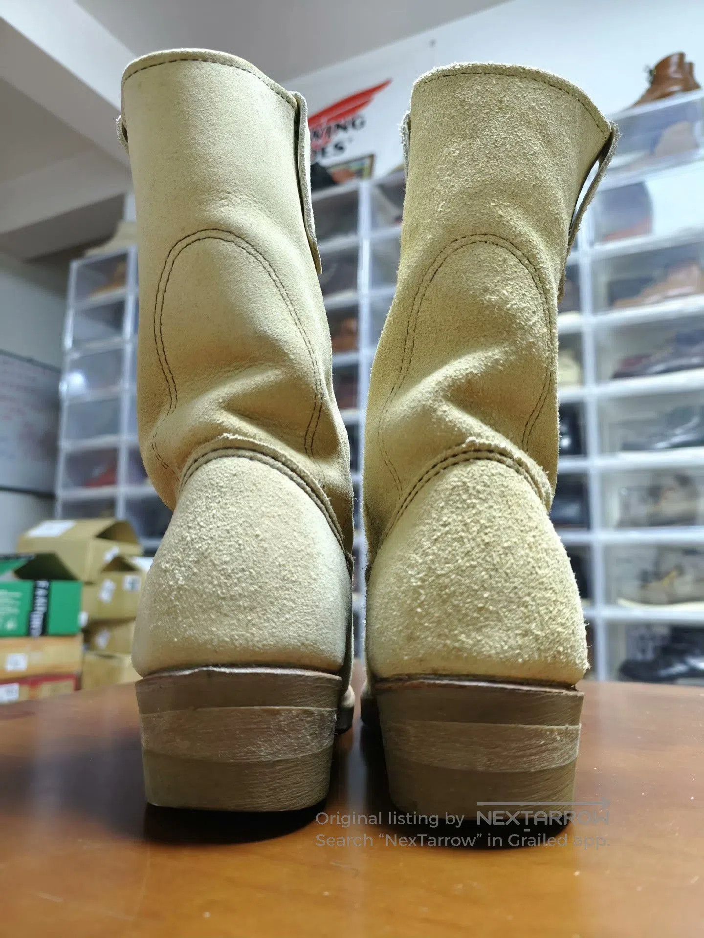 Red Wing Red Wing 8156 Western Suede Engineer Boots. Size US 6 / EU 39 - 6 Thumbnail