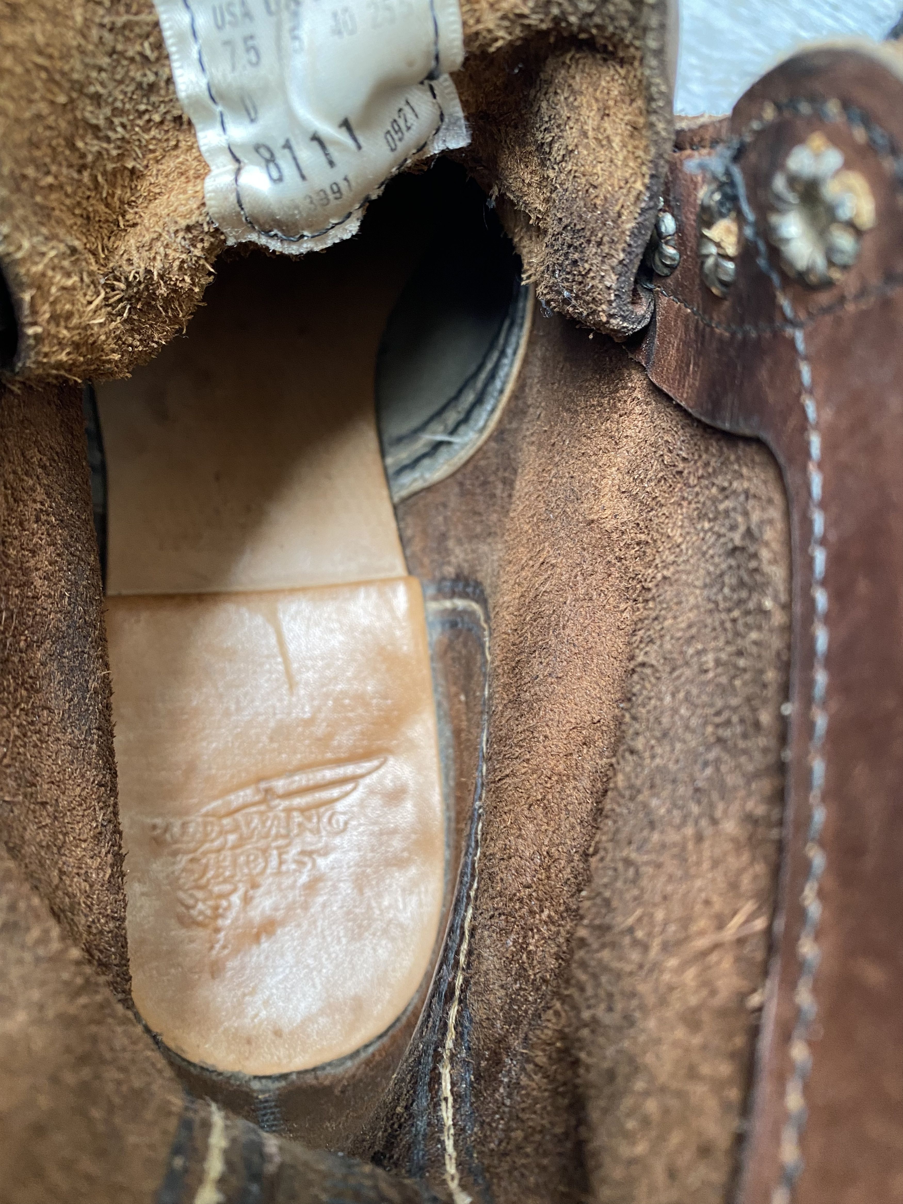 Red Wing Redwing Heritage iron ranger amber harness bootssz 7.5D Size US 7.5 / EU 40-41 - 15 Thumbnail