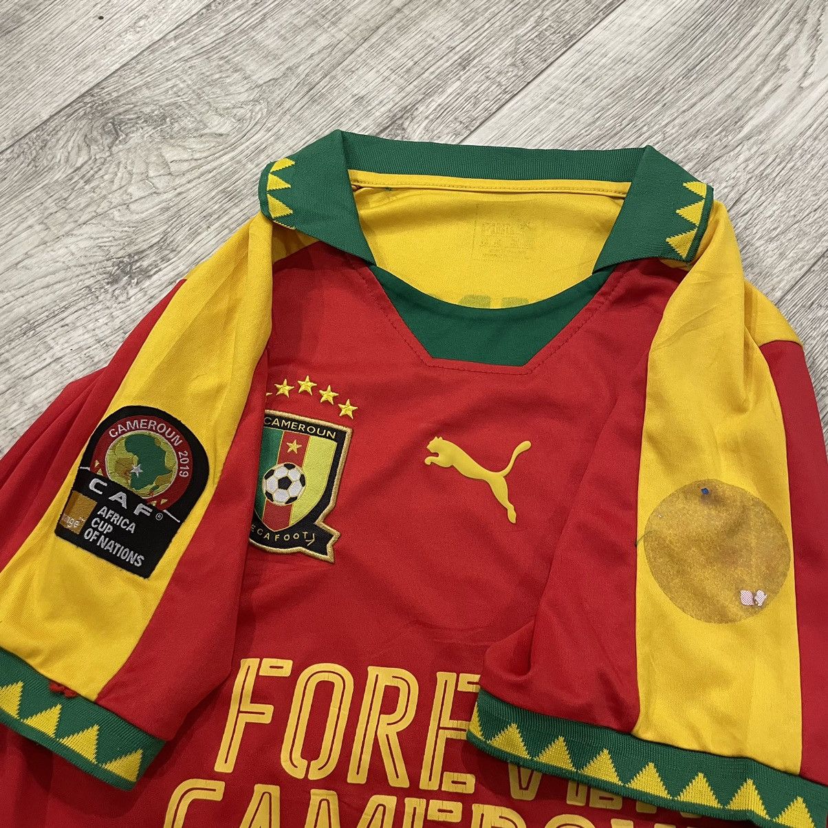 Vintage CAMEROUN puma Africa 90s polo soccer tee jersey shirt Size US S / EU 44-46 / 1 - 4 Thumbnail