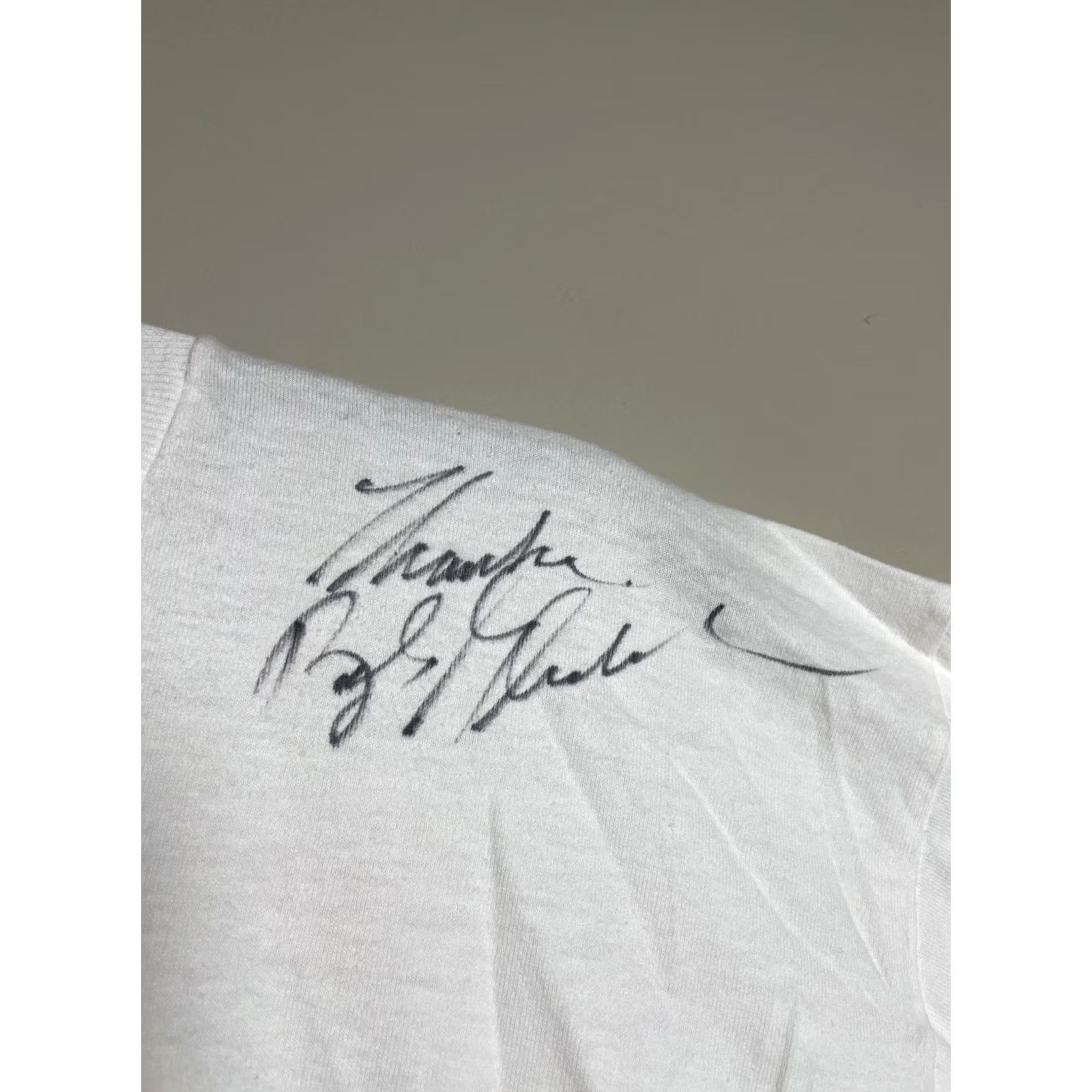 Fruit Of The Loom VINTAGE Drag Racing Ford Bob Glidden Graphic T-Shirt Size 2XL Short Sleeve Crew Neck 100% Cotton White Men USA Signed Fruit of the Loom Shirt Size US XXL / EU 58 / 5 - 5 Thumbnail