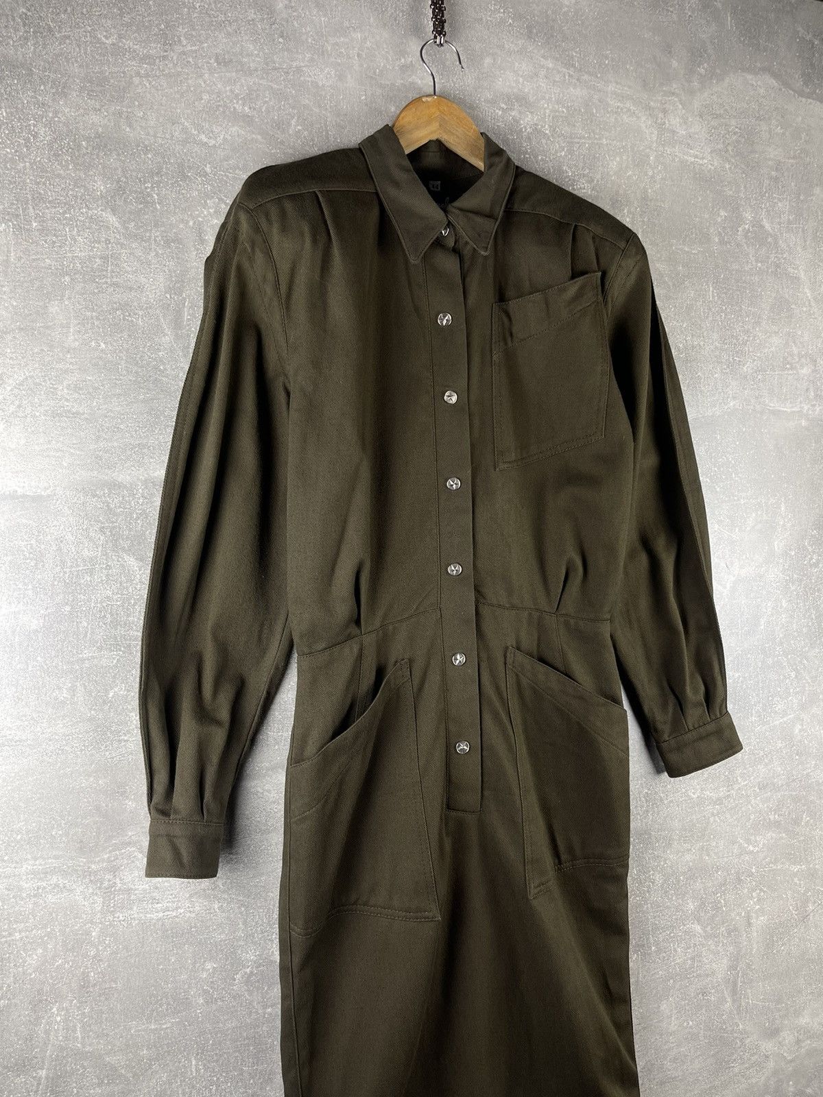 Thierry Mugler Thierry Mugler Jeans Vintage Structured Military Shirt Dress Size M / US 6-8 / IT 42-44 - 4 Thumbnail