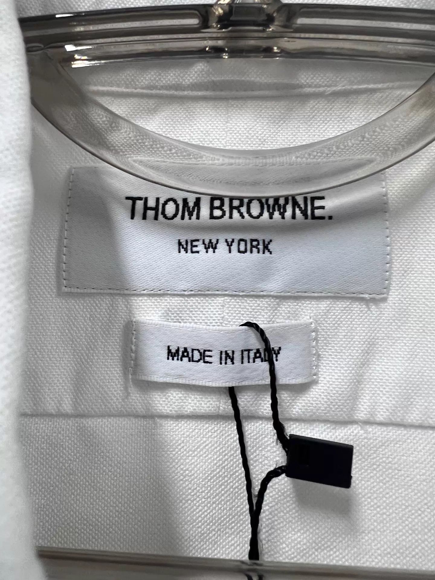 Thom Browne Thom Browne White Double Logo Cuff Shirt Size 2 99 New Size US M / EU 48-50 / 2 - 3 Thumbnail