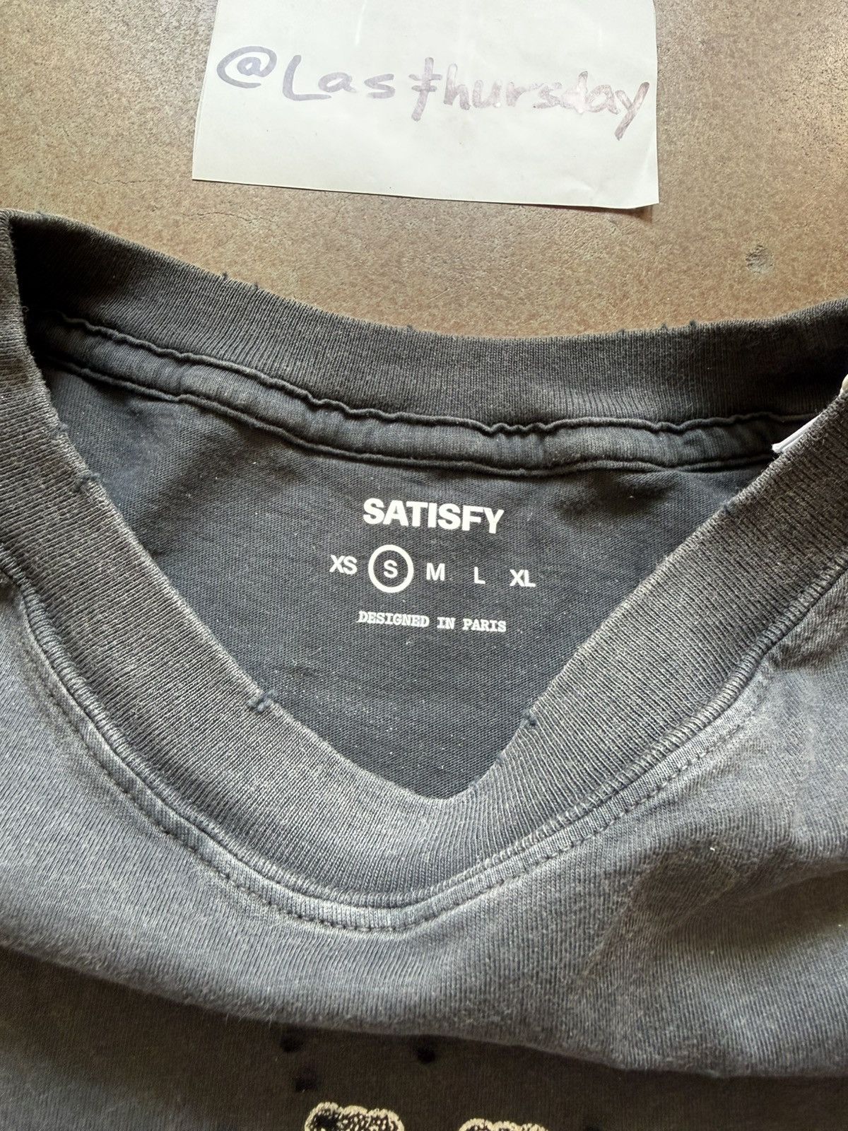 Satisfy Satisfy The Rocker Trailmaster MothTech Tee Aged Black Small Size US S / EU 44-46 / 1 - 6 Thumbnail