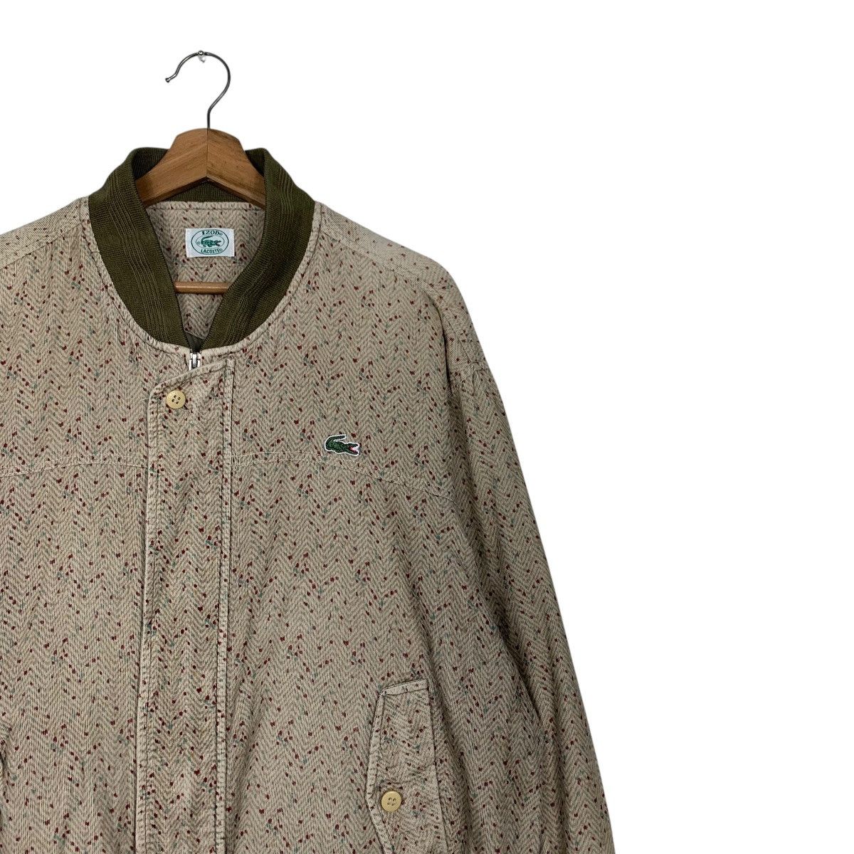 Lacoste 90’s IZOD LACOSTE Speckled Pattern Bomber Jacket #2827-C127 Size US XL / EU 56 / 4 - 4 Thumbnail