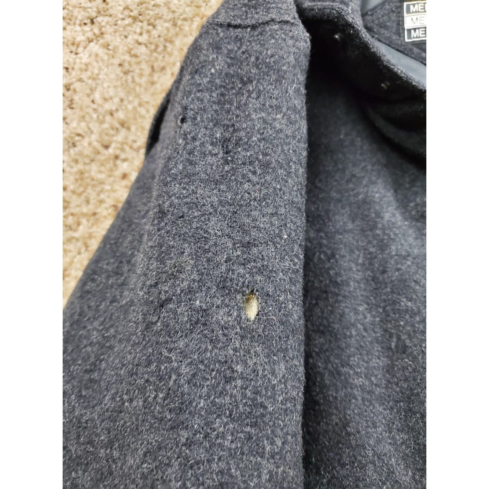 Members Only VINTAGE Members Only Jacket Mens 46L Black Wool Bomber Coat Full Zip 80s Size US S / EU 44-46 / 1 - 5 Thumbnail