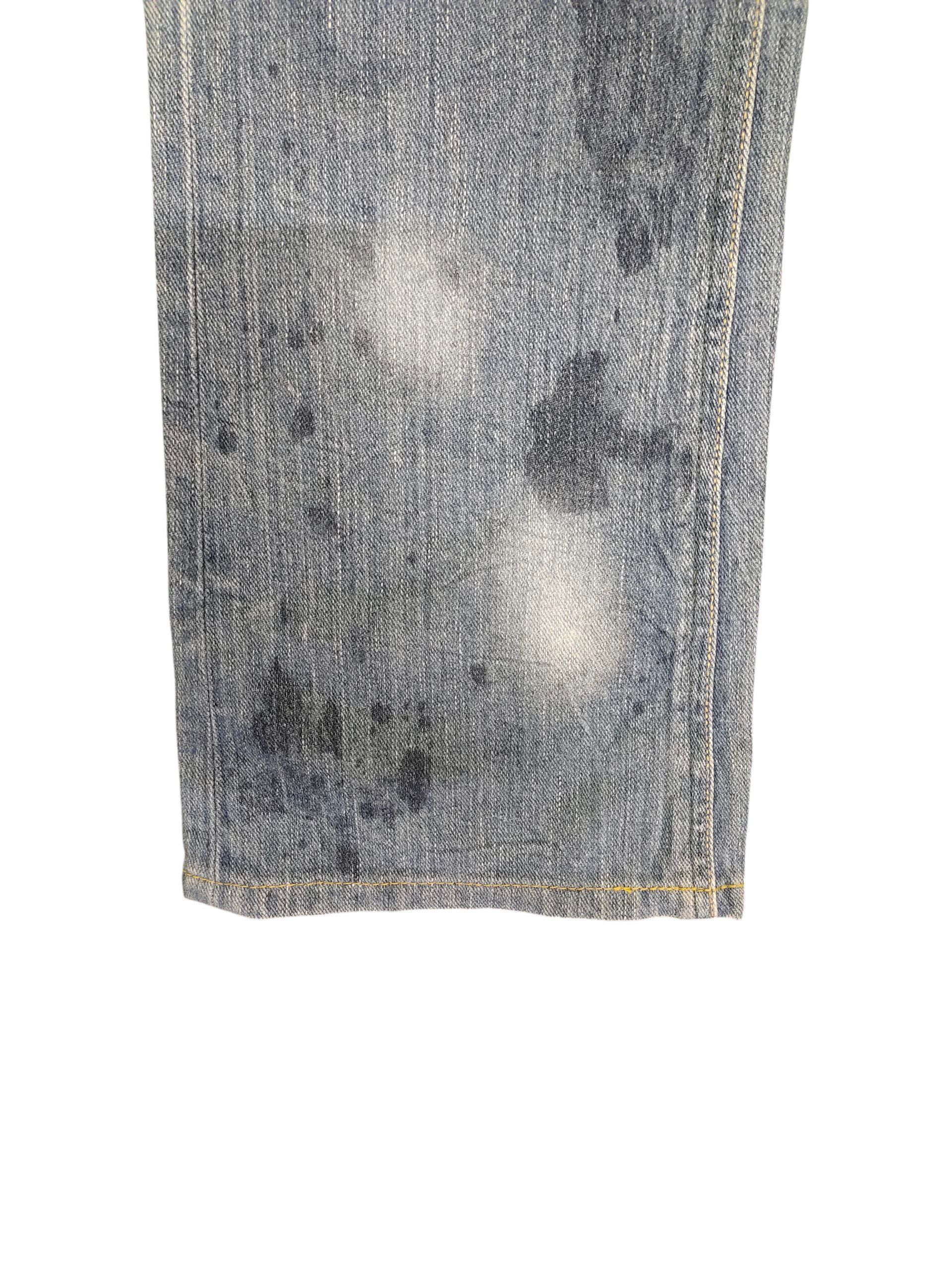 Comme des Garcons × Undercover Vintage Lee Rider Distress Faded Denim Jeans Grunge Size US 31 - 6 Thumbnail