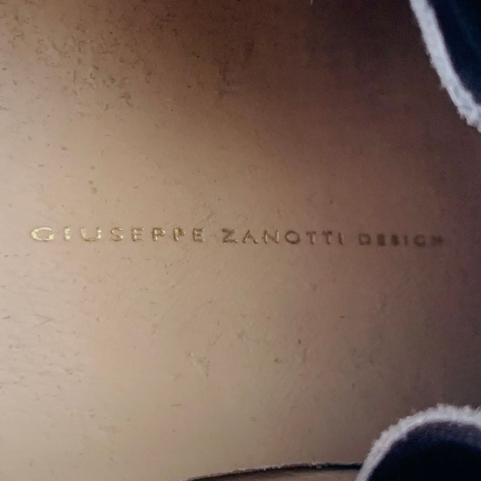 Giuseppe Zanotti 9 Beige Brown Leather Textured Double Side Zipper Sneakers Size US 9 / IT 39 - 7 Thumbnail