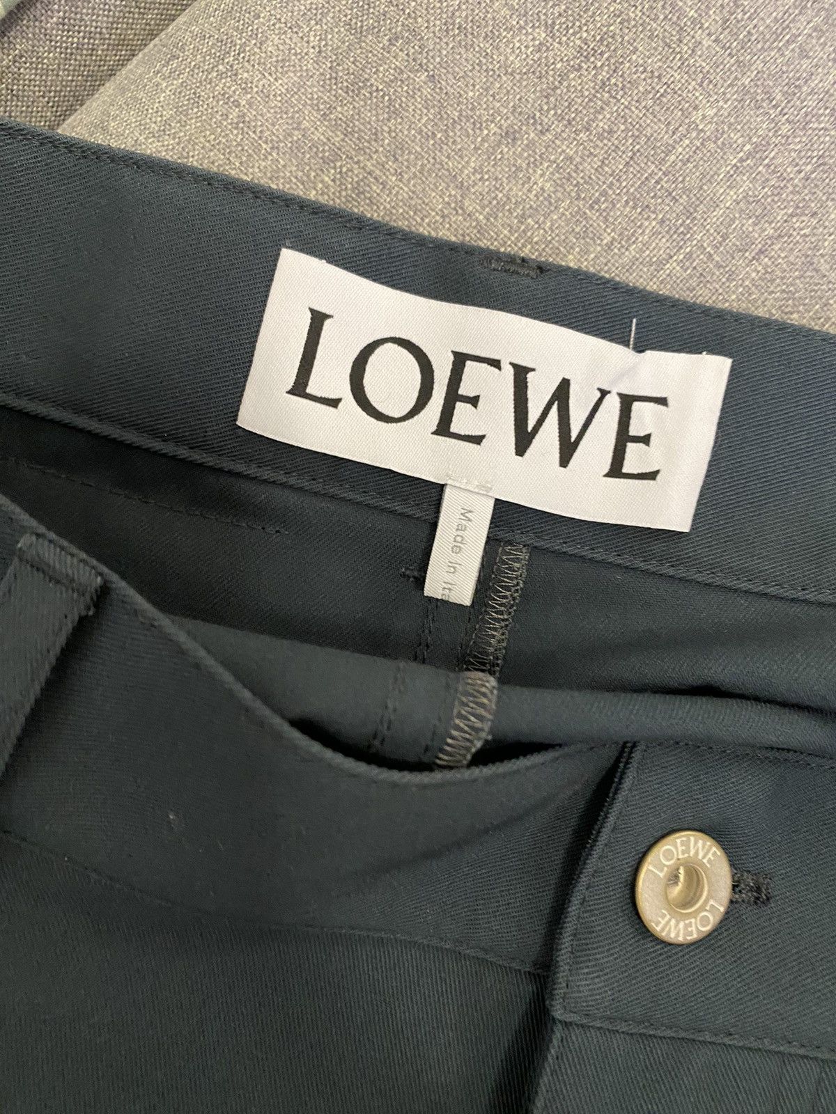 Loewe Loewe slate blue wide leg pants 48 Size US 33 - 8 Thumbnail