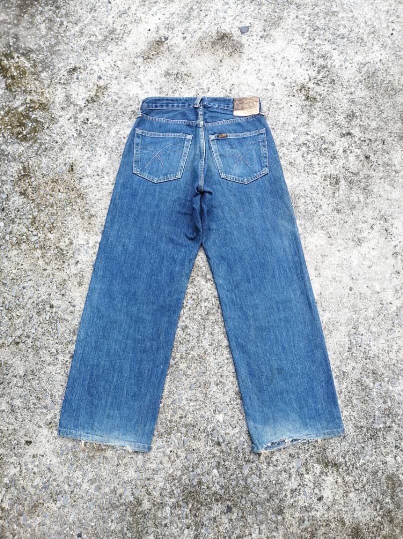 Big John × Japanese Brand Big John Made In Japan Patchwork Selvedge Baggy Jeans Size US 28 / EU 44 - 2 Thumbnail