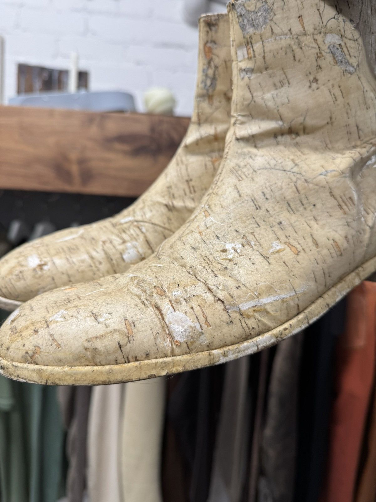 Maison Margiela SS2013 Maison Margiela ‘Vinyl Cork’ Side-Zip Boots Size US 9 / EU 42 - 2 Thumbnail