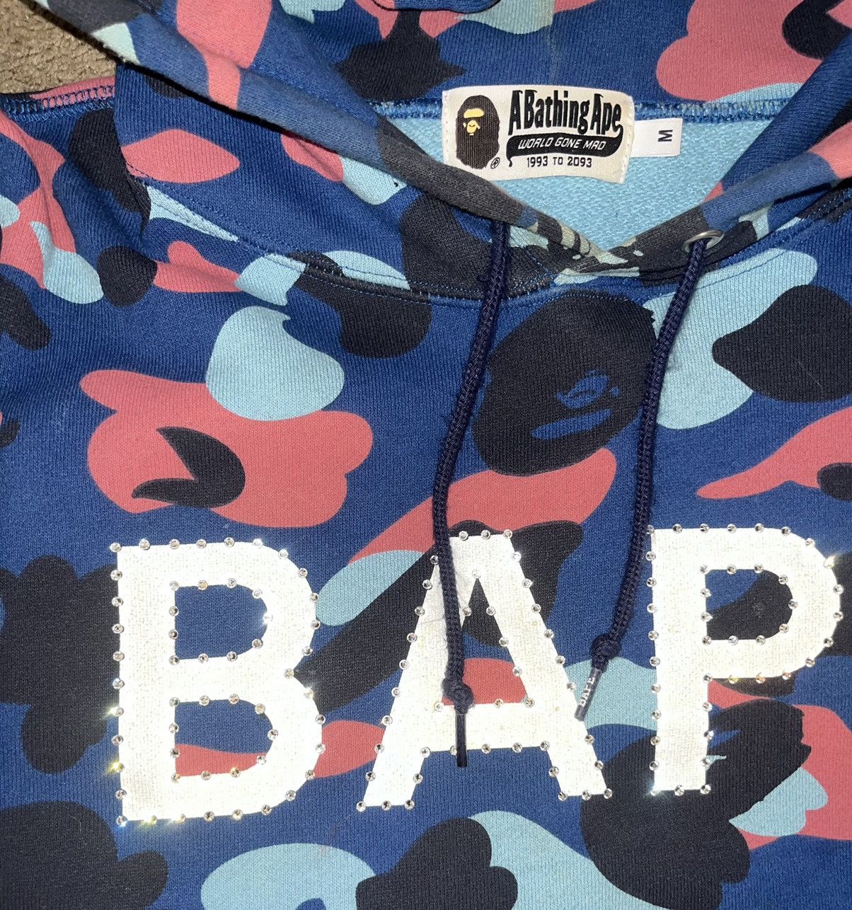 Bape Bape Swarovski Hoodie Size US M / EU 48-50 / 2 - 3 Thumbnail