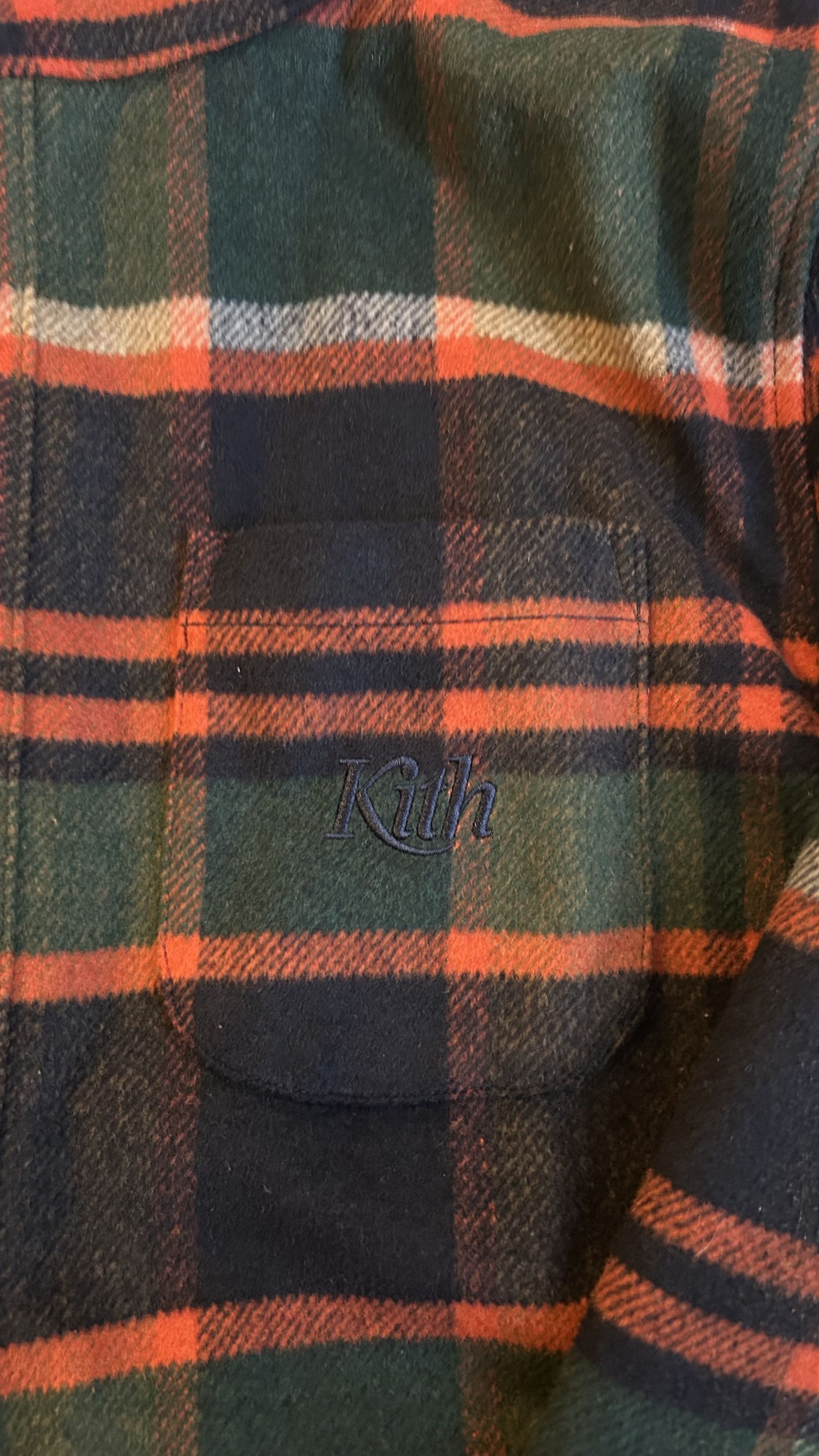 Kith Kith Plaid Hooded Ginza Shirt - Brown/Orange Plaid Size US XXL / EU 58 / 5 - 3 Thumbnail