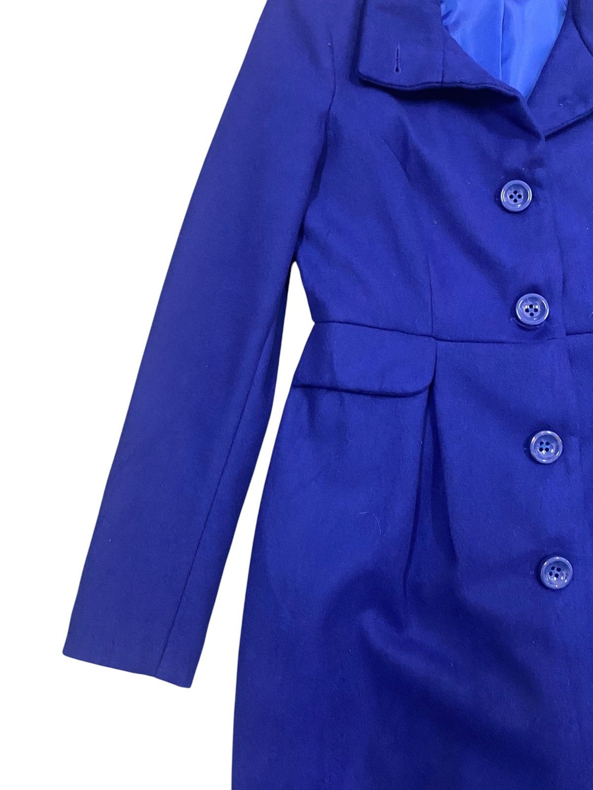Other Sandro Ferrone Roma Wool Coat Jacket Blue Size M / US 6-8 / IT 42-44 - 4 Thumbnail