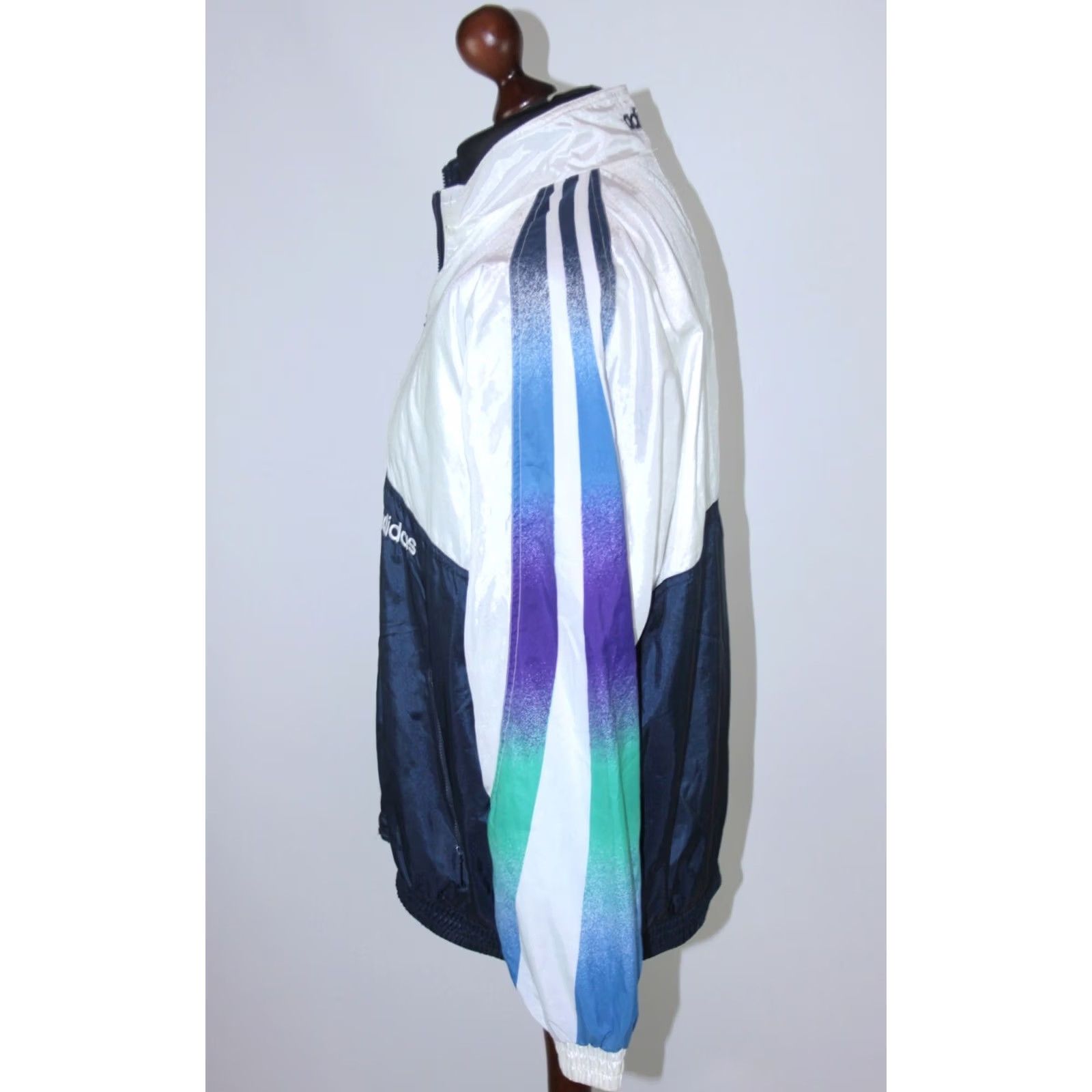 Adidas Vintage Adidas Track Sport Jacket Womens GB 16 D44 90s Size XXL / US 16-18 / IT 52-54 - 3 Thumbnail