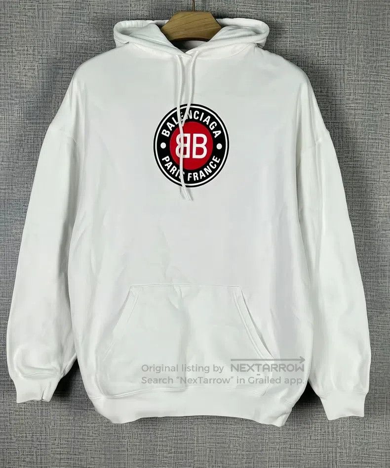 Balenciaga Balenciaga Letter logo print hooded sweatshirt Size US L / EU 52-54 / 3 - 1 Thumbnail