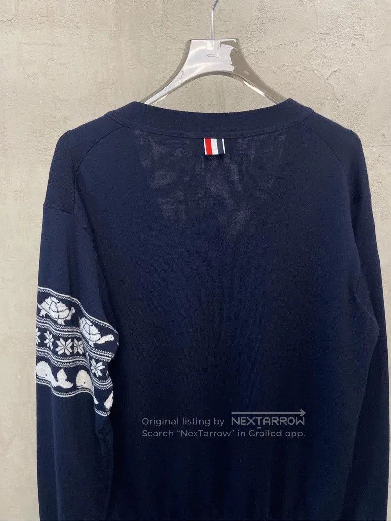 Thom Browne Thom Browne Navy Wool Knit Cardigan. Size US S / EU 44-46 / 1 - 6 Thumbnail
