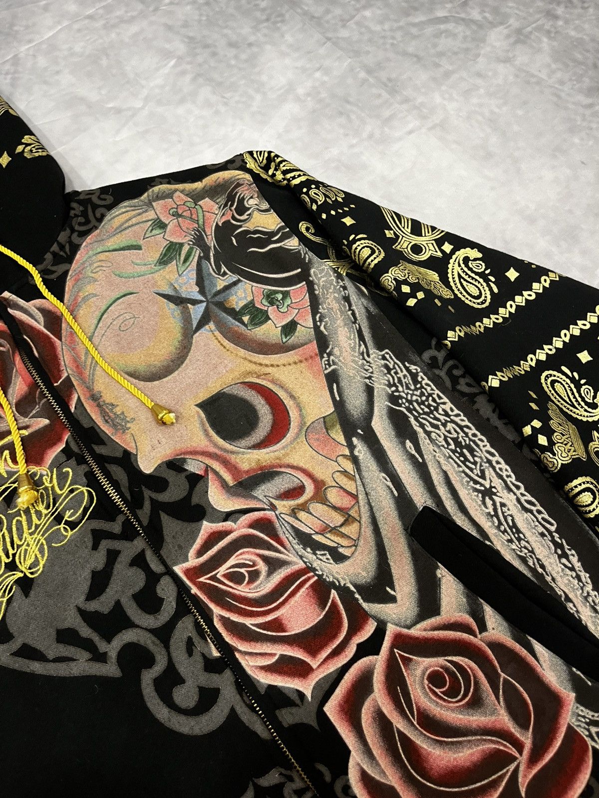 Christian Audigier Christian Audigier Ed Hardy Vintage Tatoo Full Zip Hoodie Size US XL / EU 56 / 4 - 4 Thumbnail
