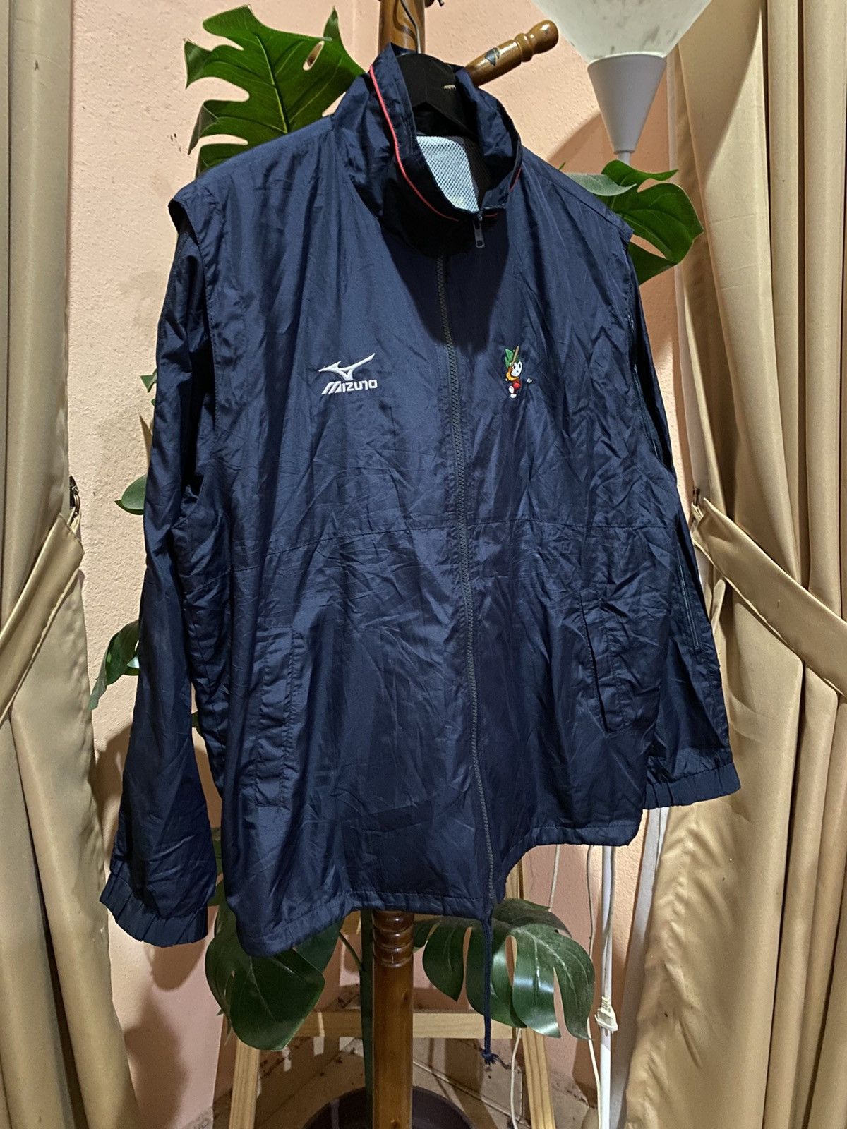 Mizuno Vintage Mizuno “Team Yamaguchi” Navy Windbreaker Jacket Size US M / EU 48-50 / 2 - 5 Thumbnail