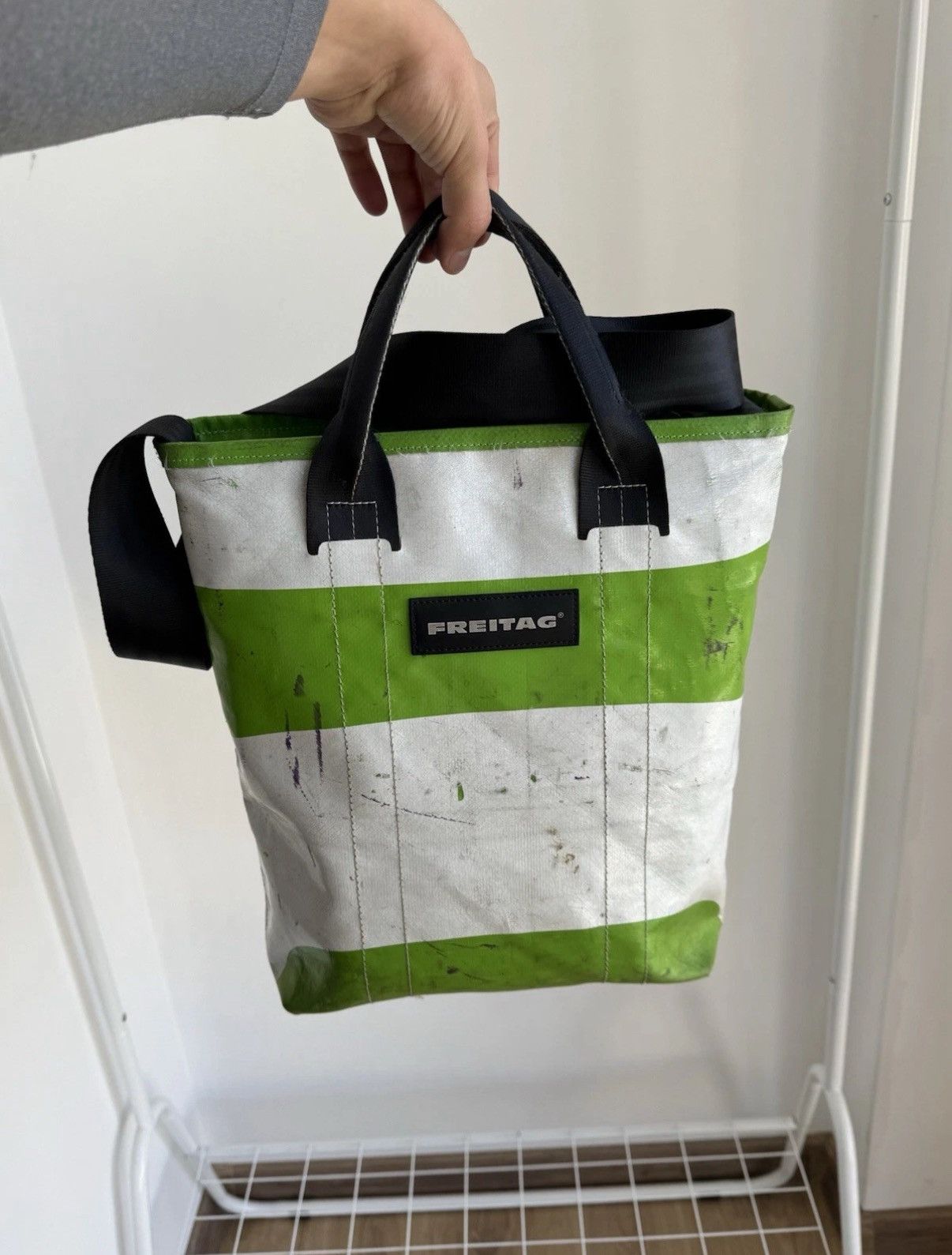 Freitag Freitag Handbag F203 Vintage Green Crossbody Shoulder Bag Size ONE SIZE - 3 Thumbnail