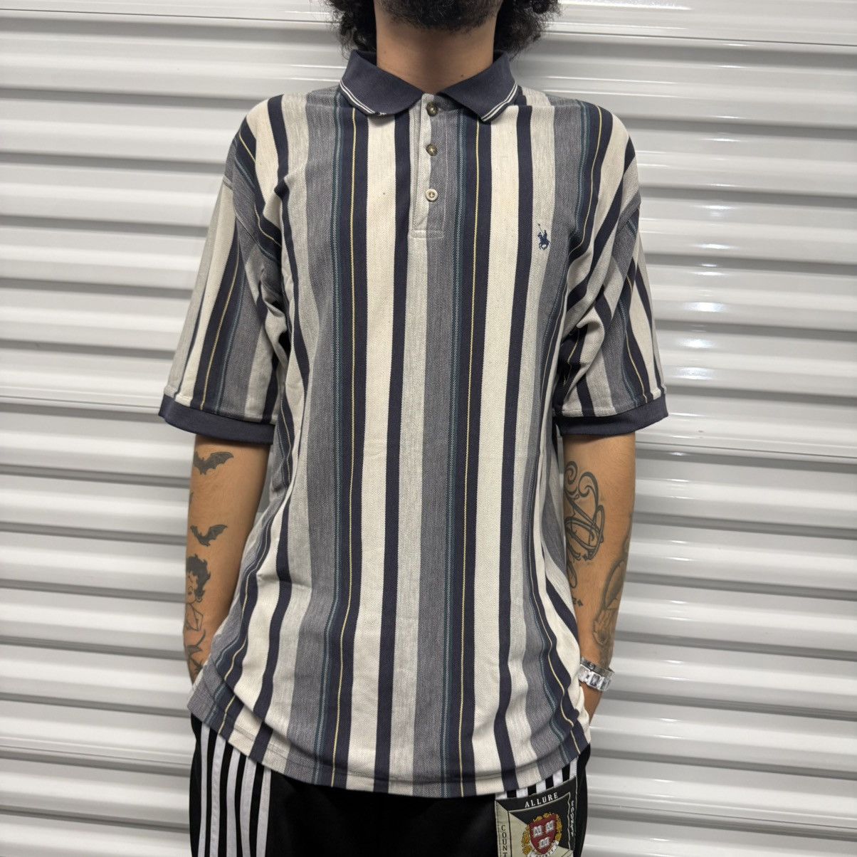 Other Vintage Y2K/2000s Grunge Essential Skater Polo Tee! Size US L / EU 52-54 / 3 - 1 Thumbnail