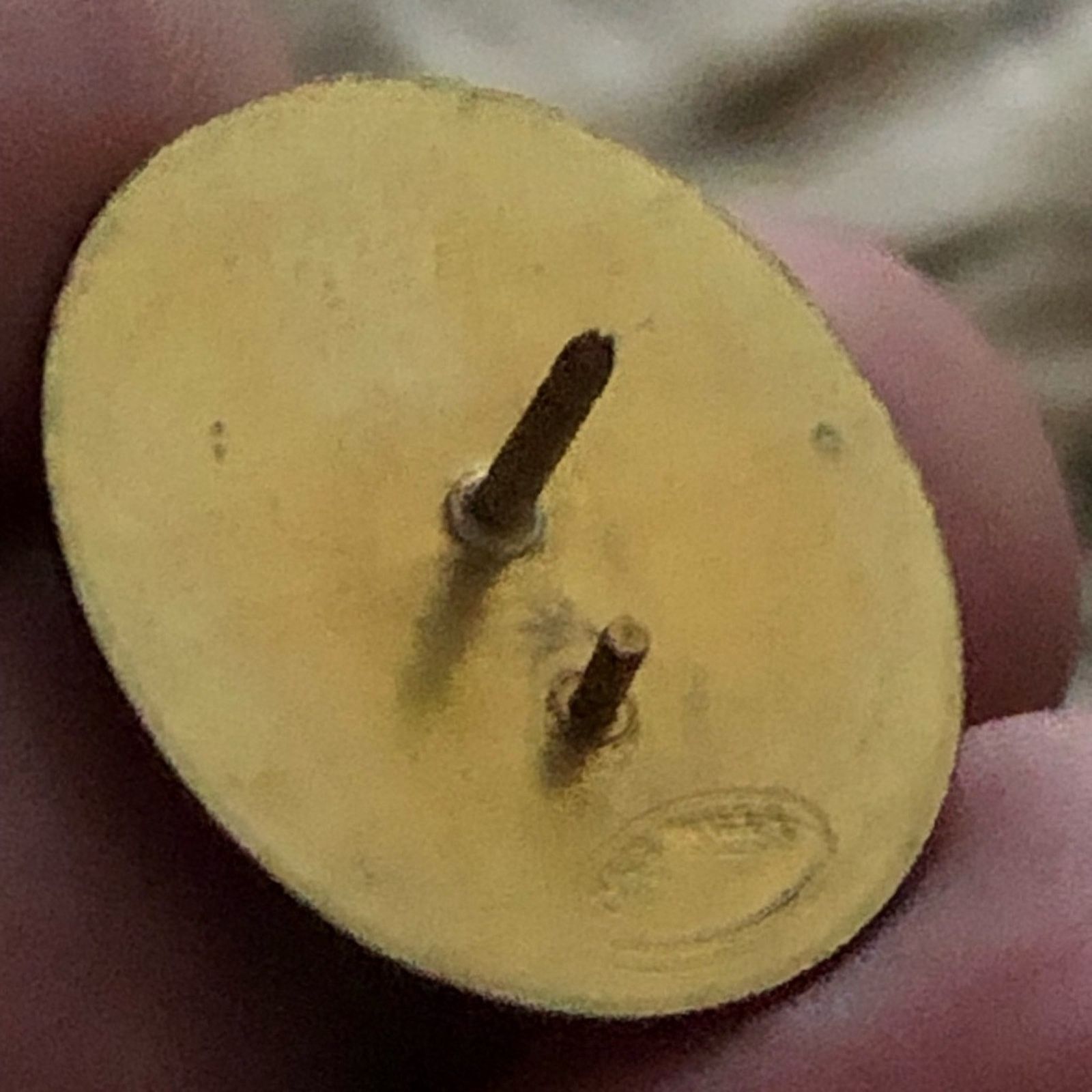 Vintage Vintage glaring cat resin coated tac pin Size ONE SIZE - 2 Thumbnail