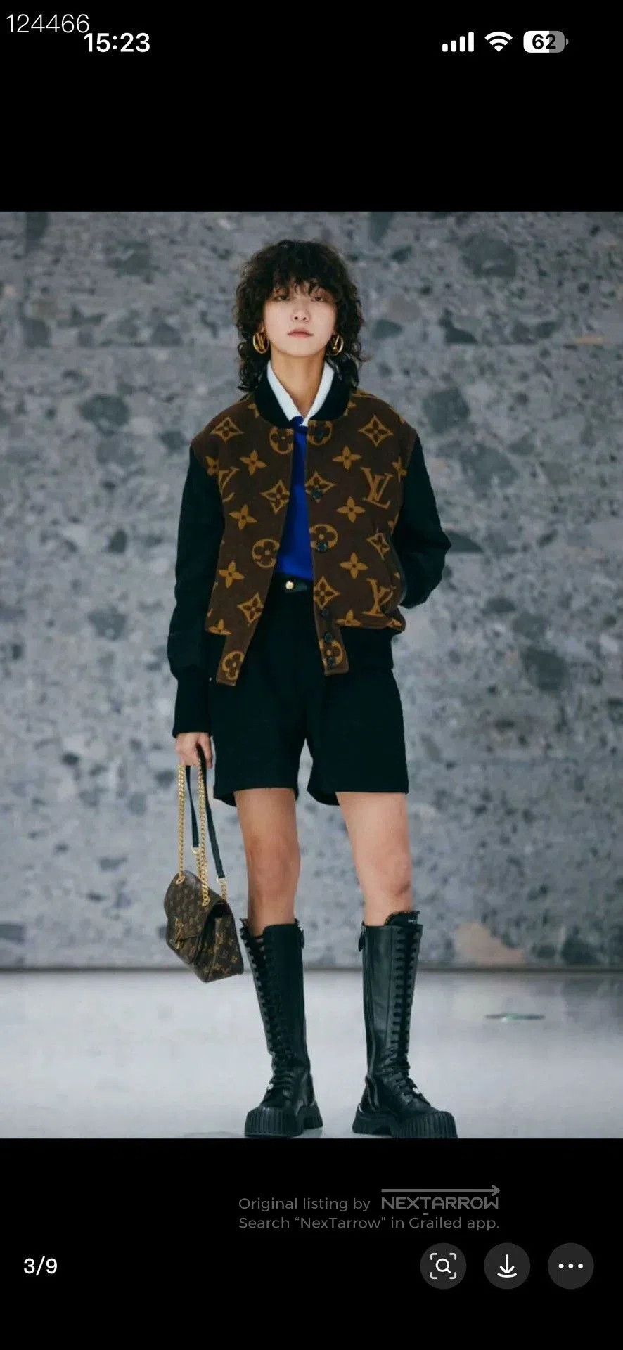 Louis Vuitton Louis Vuitton Jacquard Spliced Aviator Jacket. Size S / US 4 / IT 40 - 9 Thumbnail