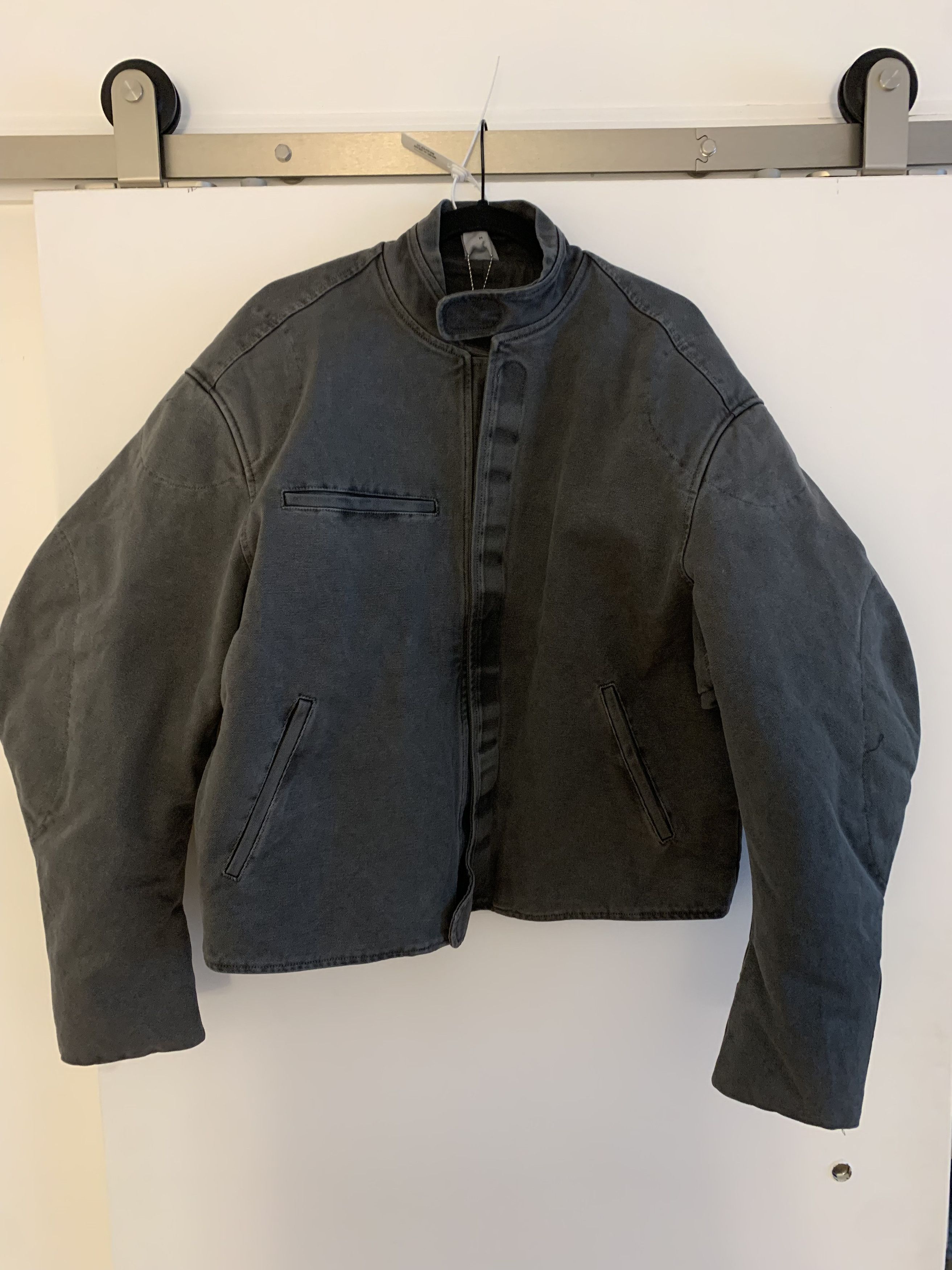 image of Greg Ross Puffy Sleeves Jacket in Grey, Men's (Size Medium)