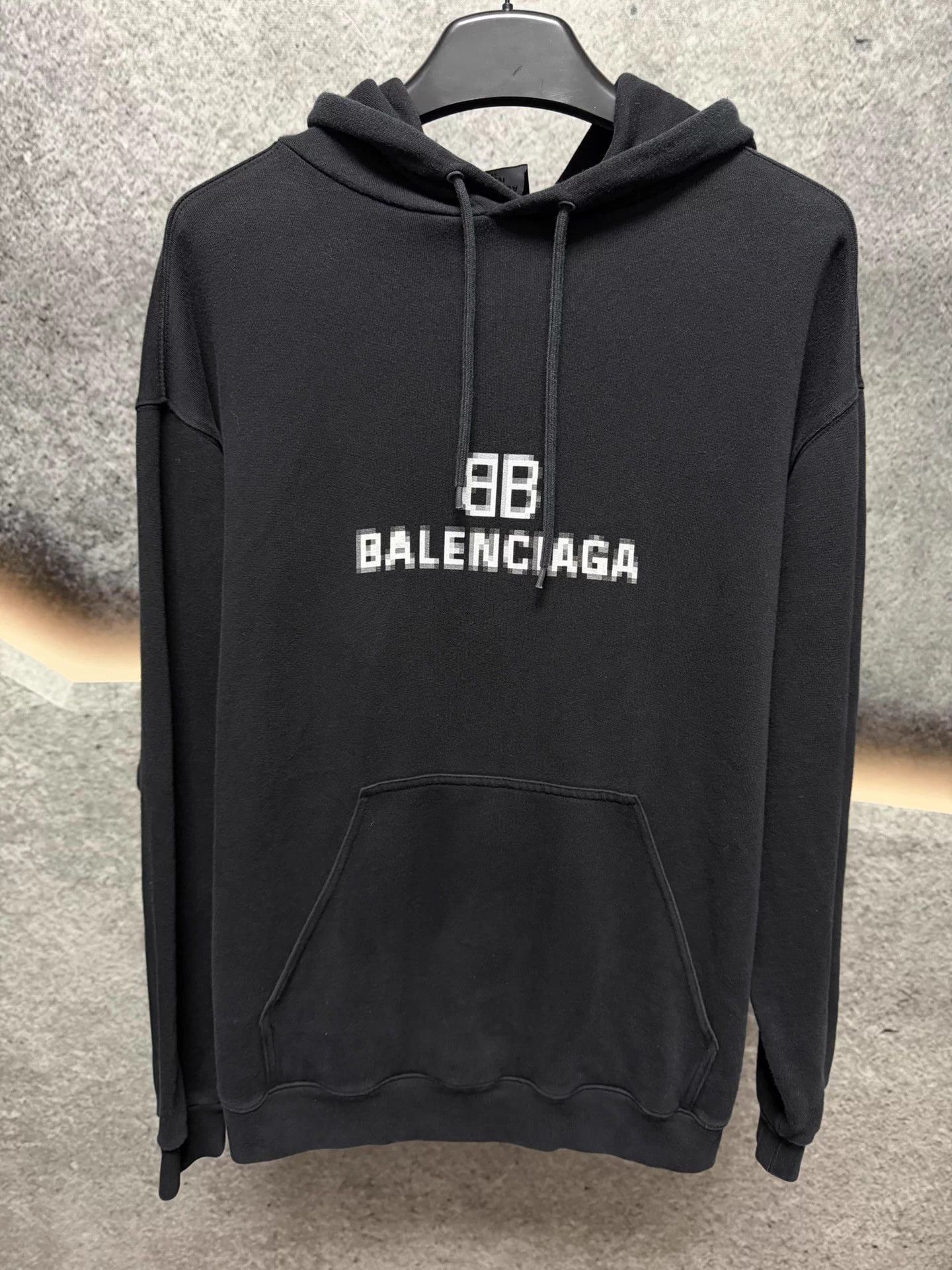 Balenciaga Balenciaga Mosaic Logo Hoodie S Black Size US S / EU 44-46 / 1 - 1 Thumbnail