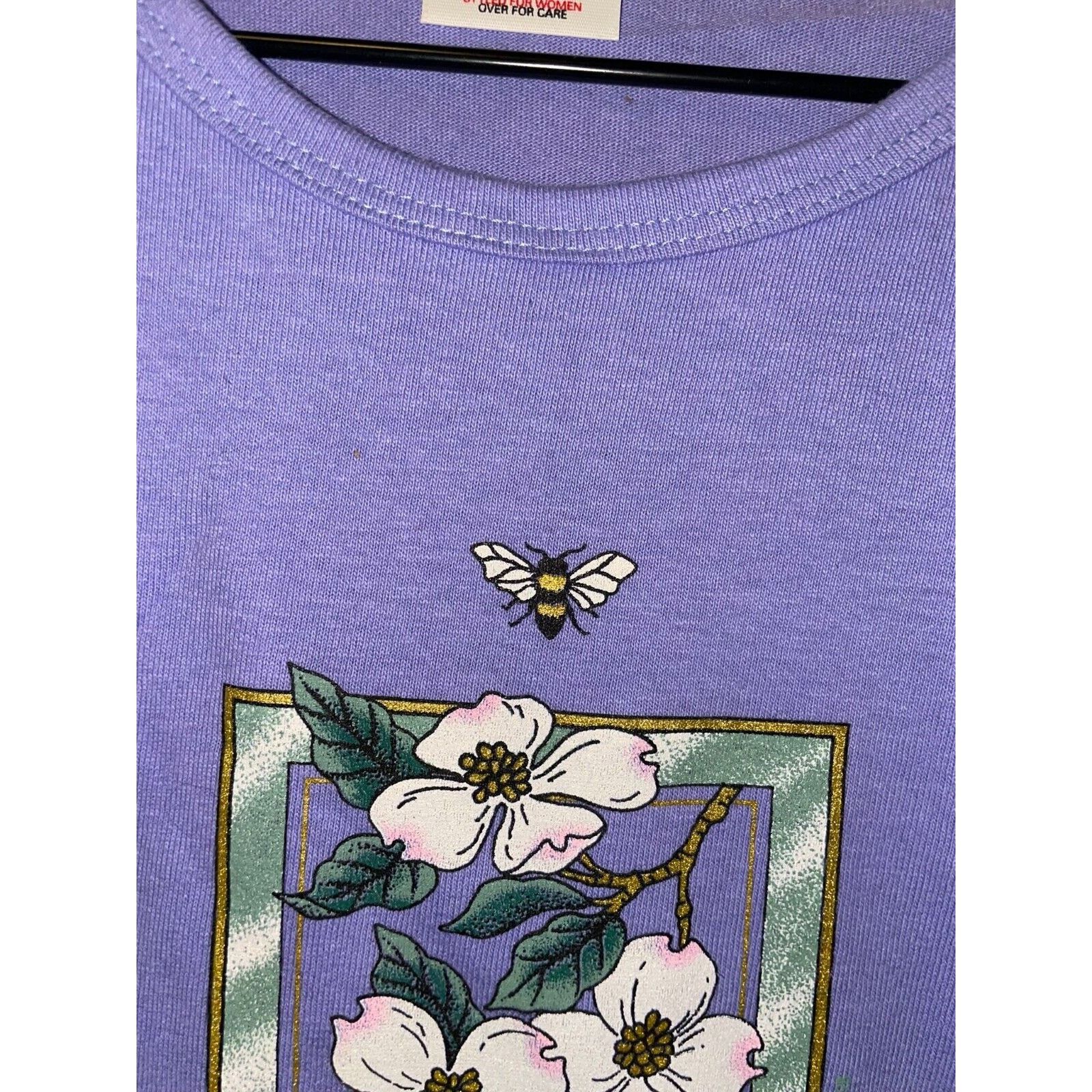 Anvil Vintage Womens Gatlinburg Shirt Dogwood bee Tee Top 90s M Size M / US 6-8 / IT 42-44 - 4 Thumbnail